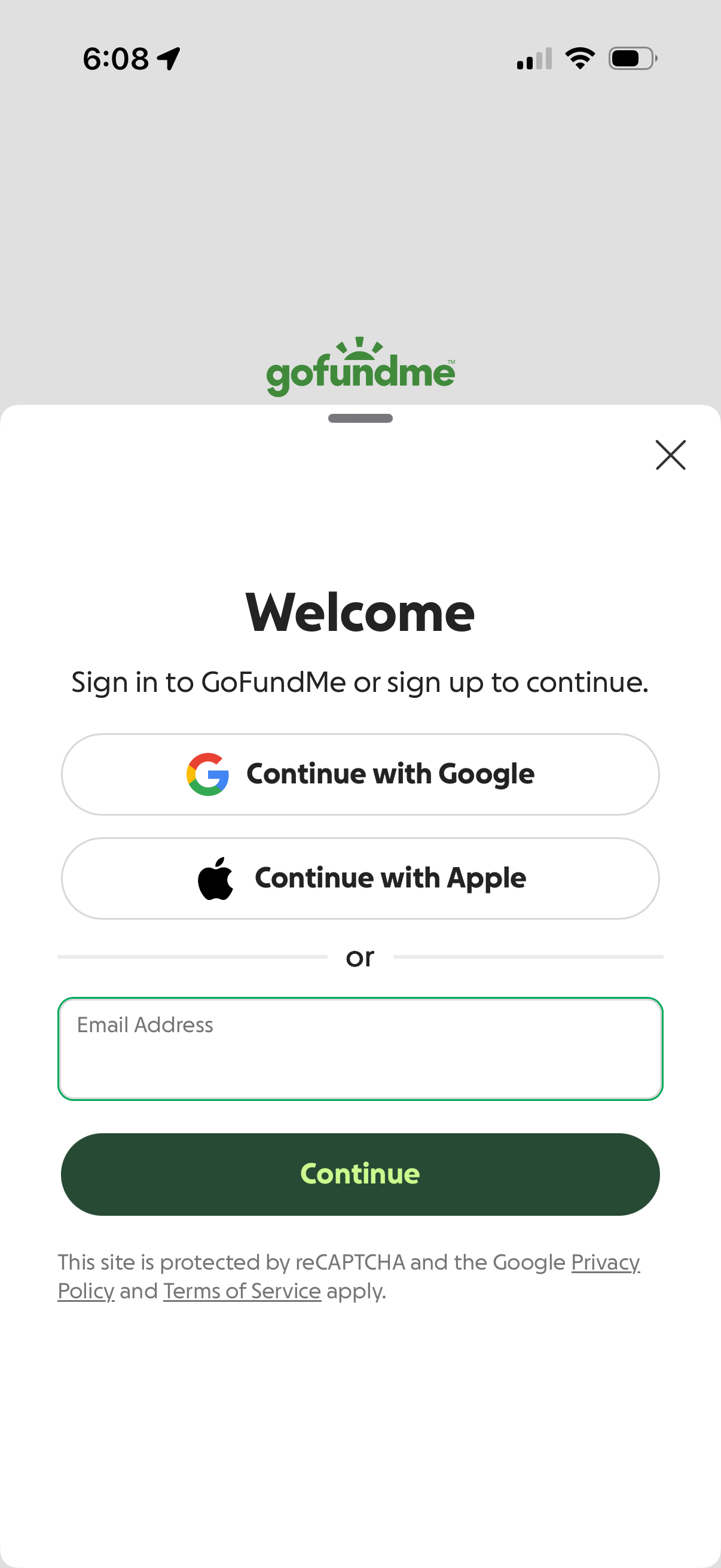 gofundme app screenshot 8