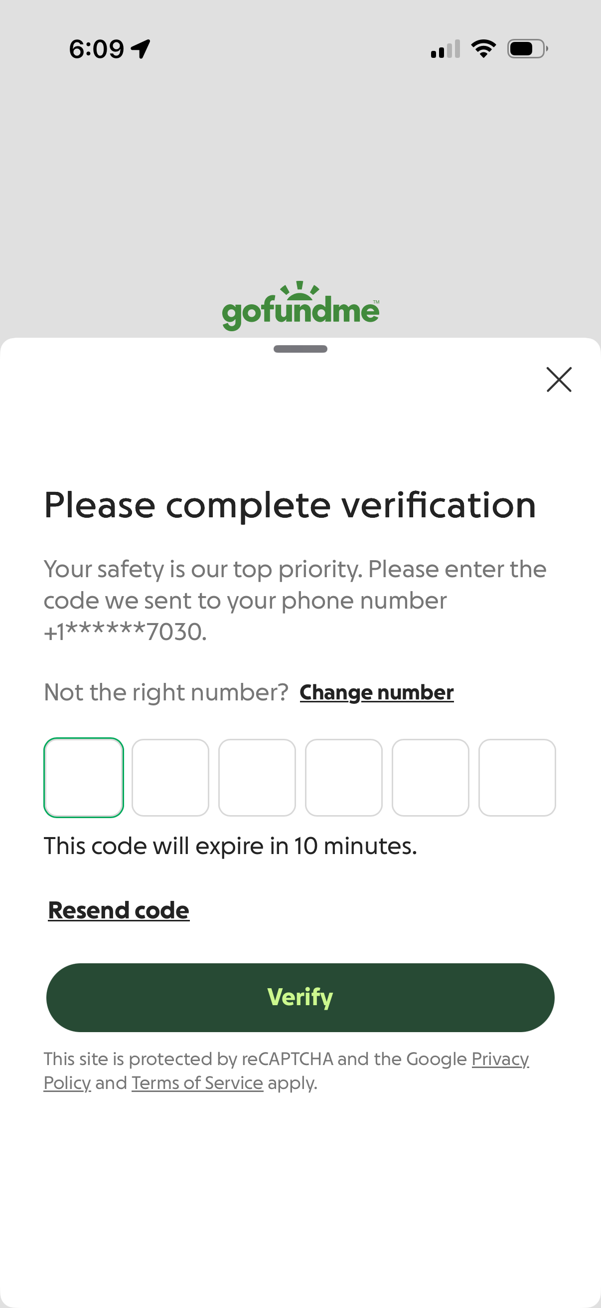 gofundme app screenshot 3