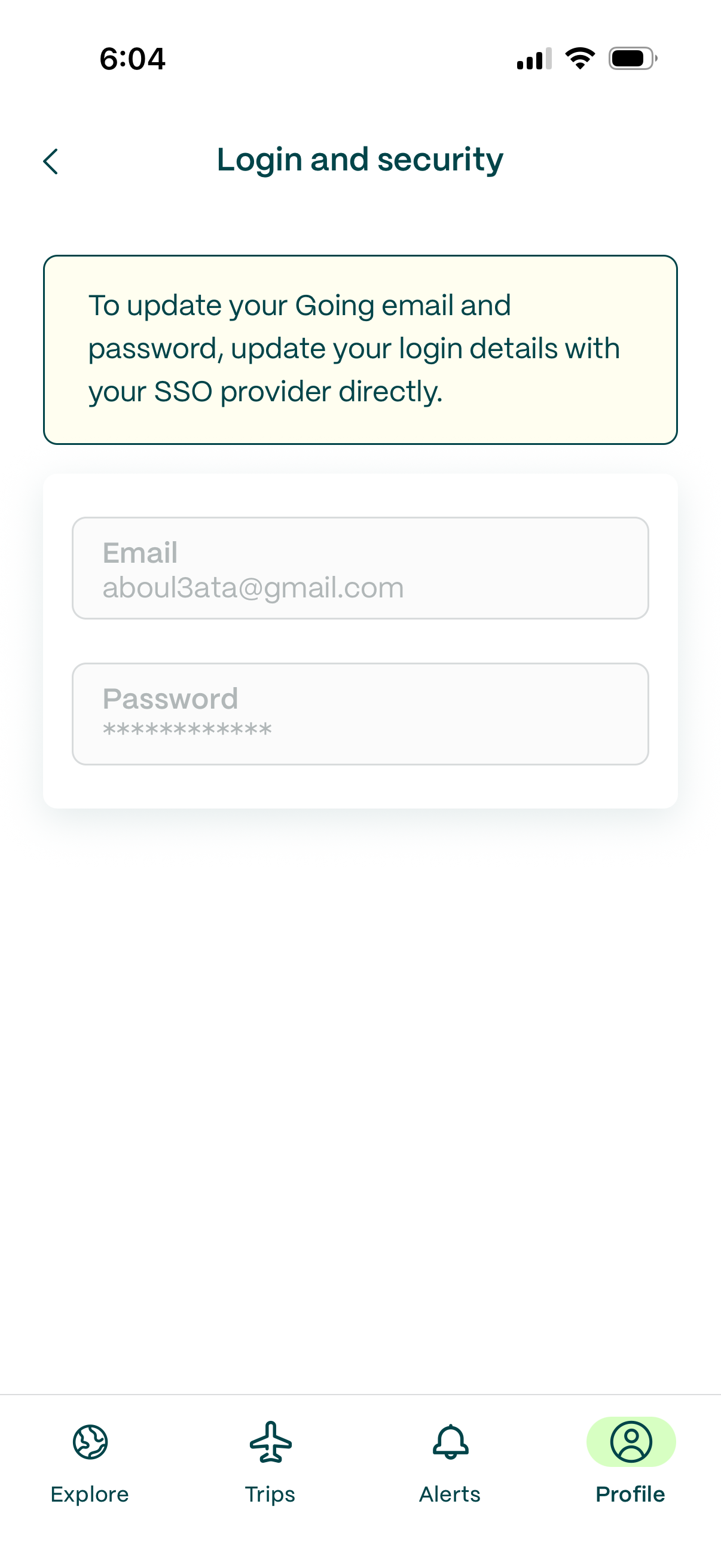 going app screenshot 4