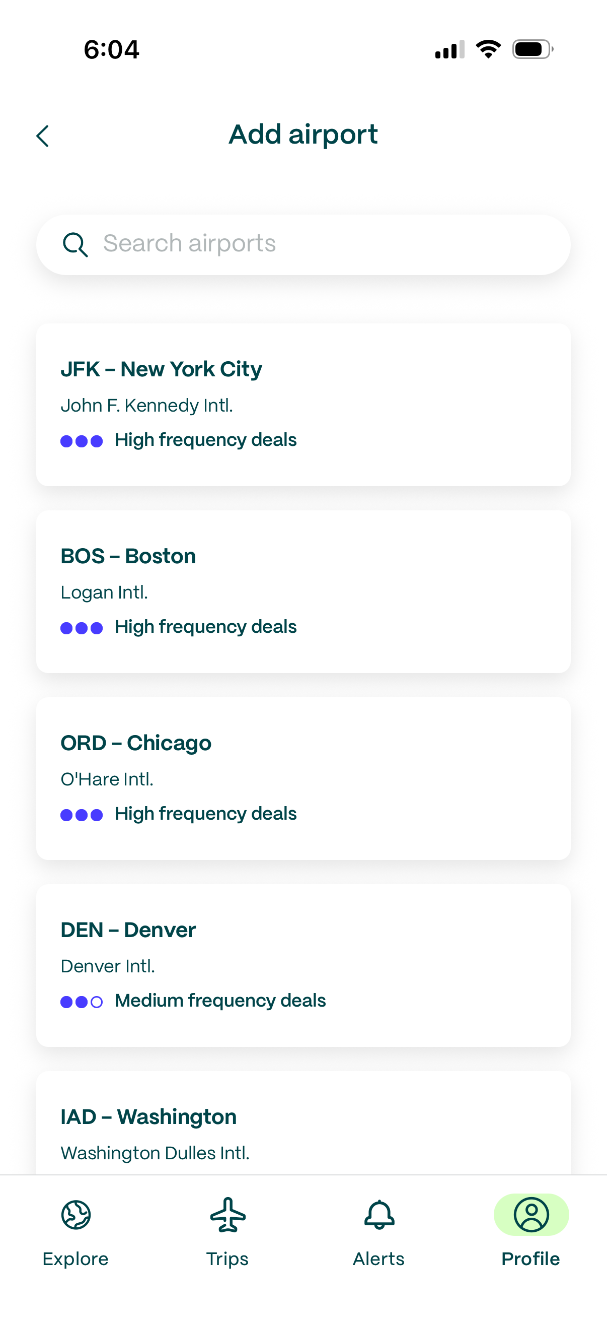 going app screenshot 1