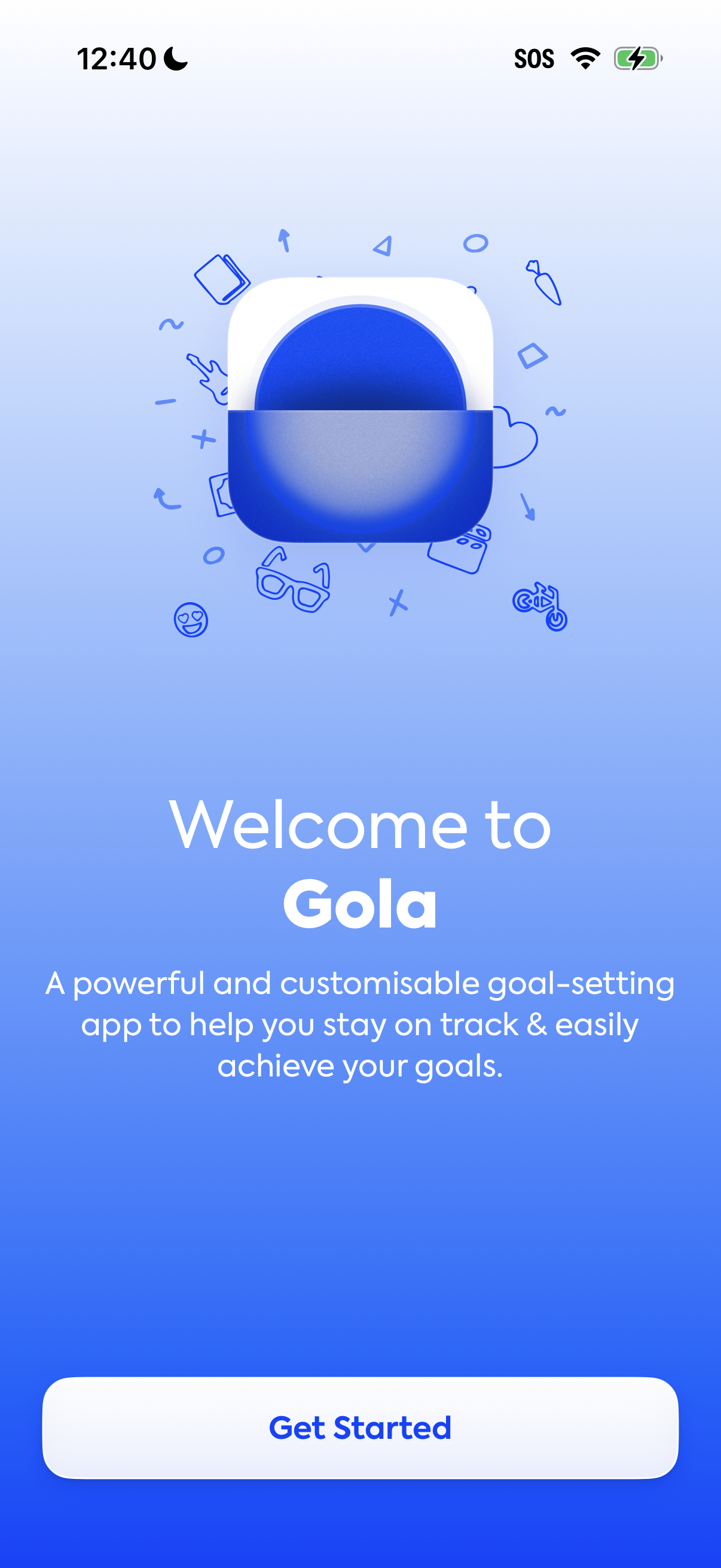 Step 1 of Gola Onboarding