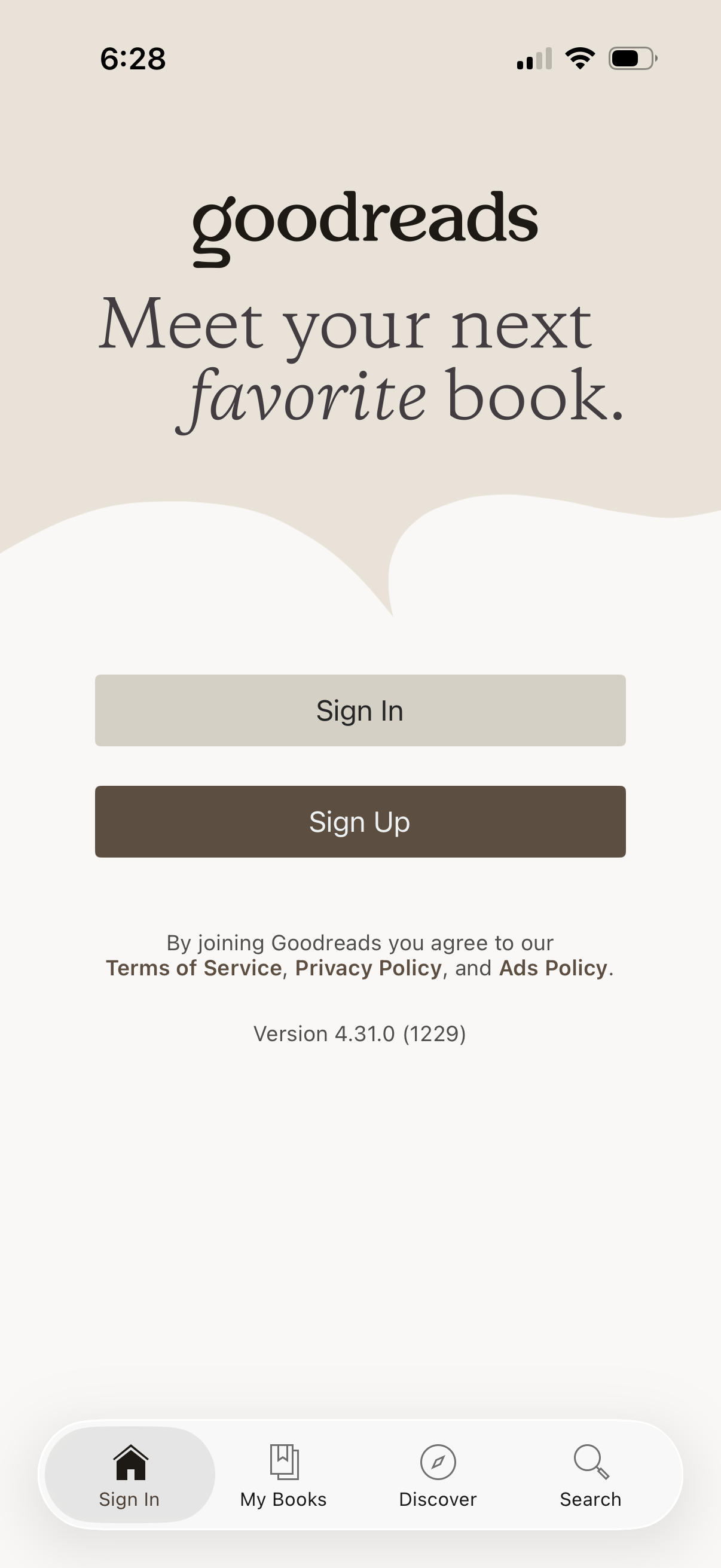 goodreads app screenshot 4