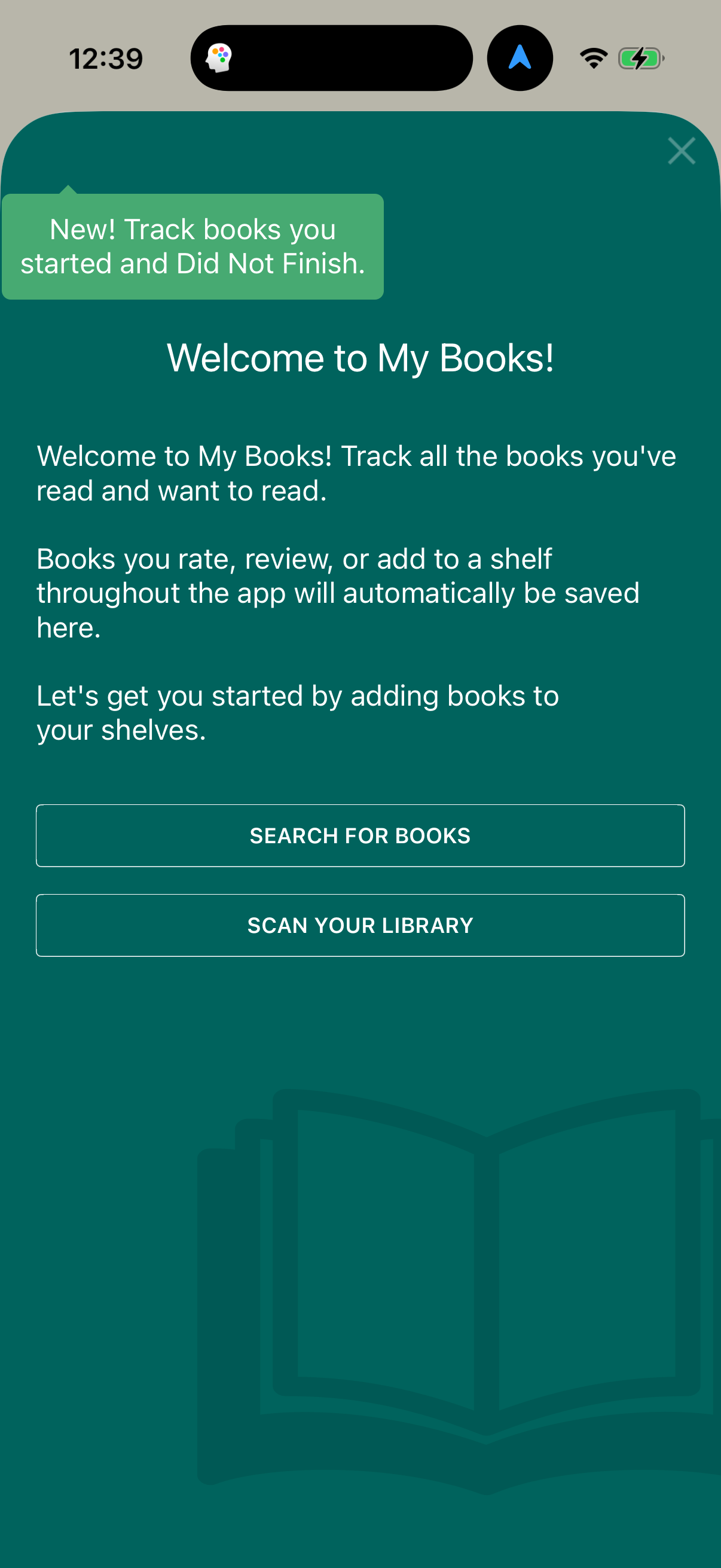 Step 2 of goodreads Main_tabs