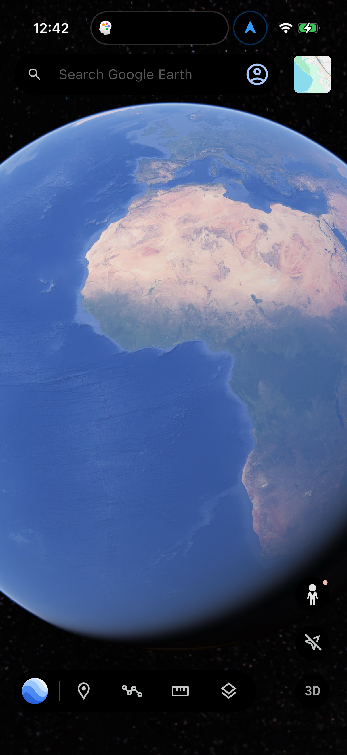 Step 1 of google-earth Main_tabs