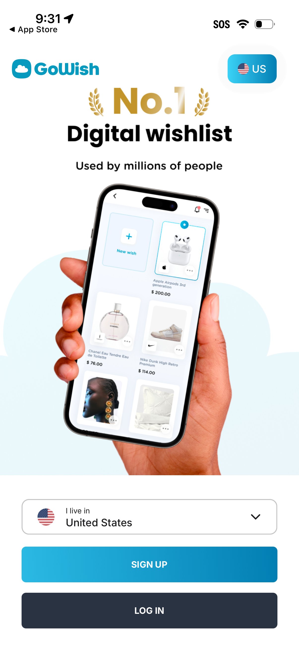gowish app screenshot 55