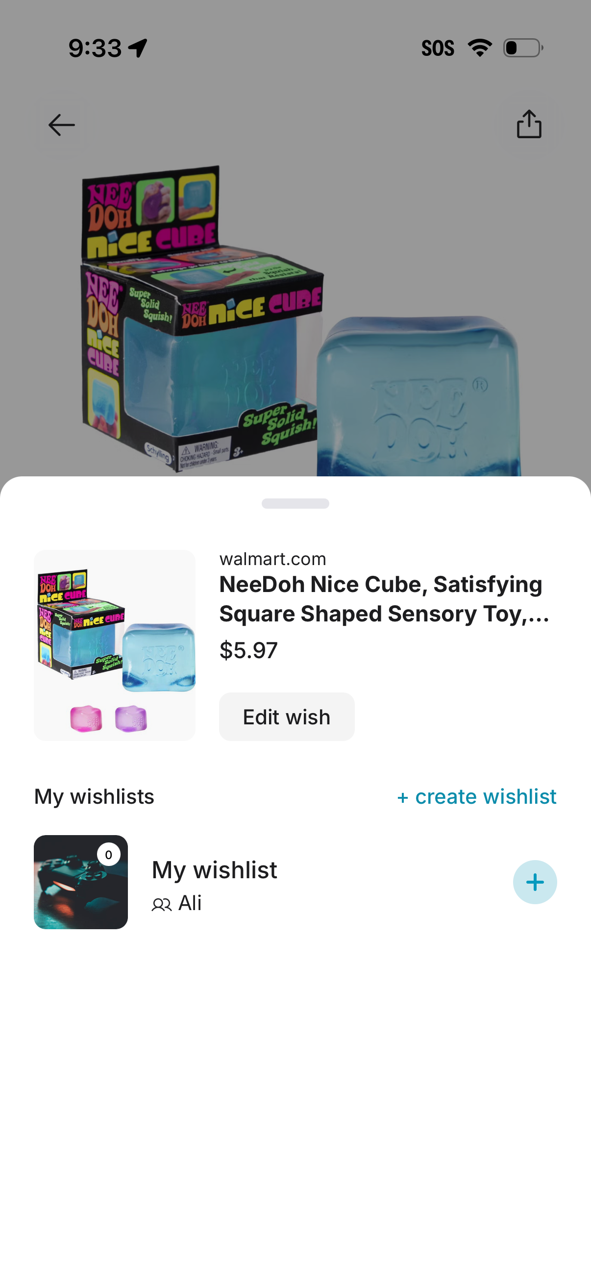 gowish share a product