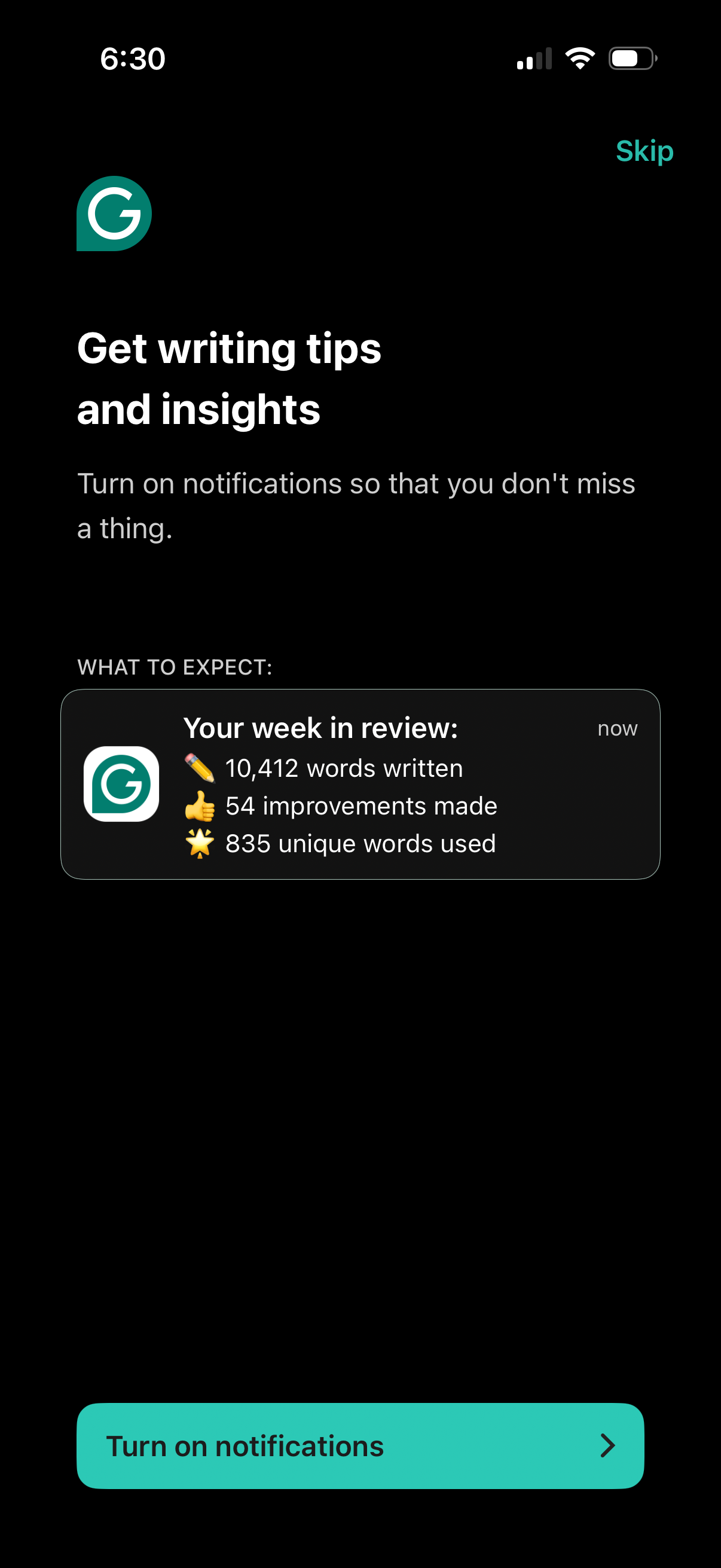 grammarly app screenshot 5