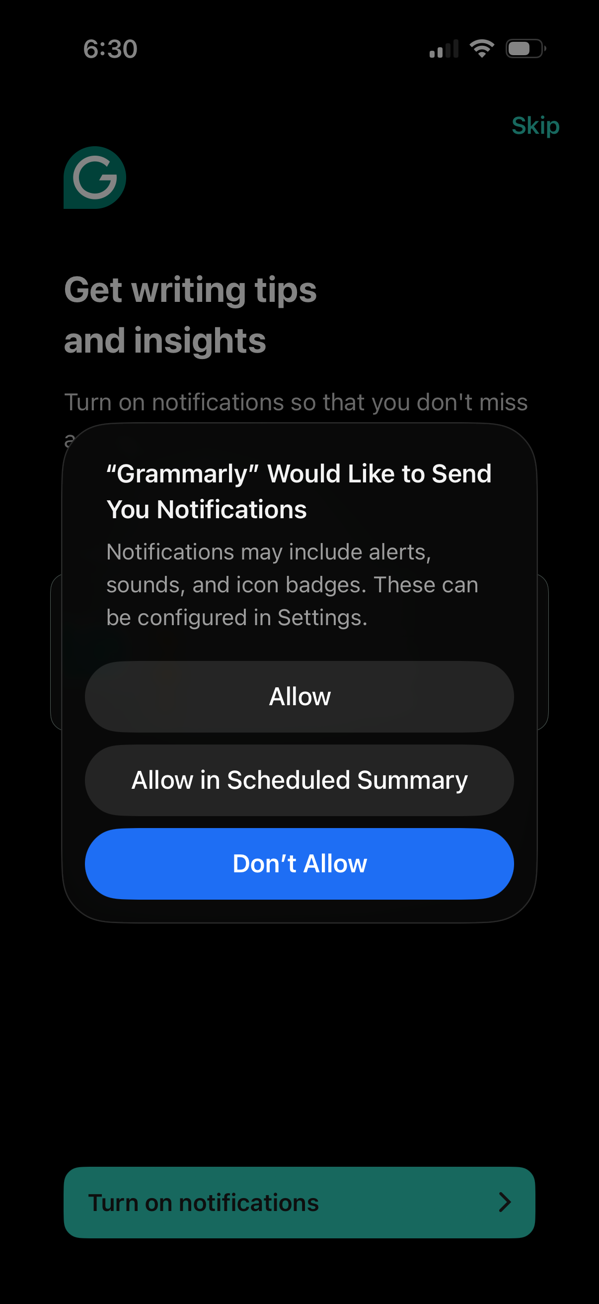 grammarly app screenshot 4