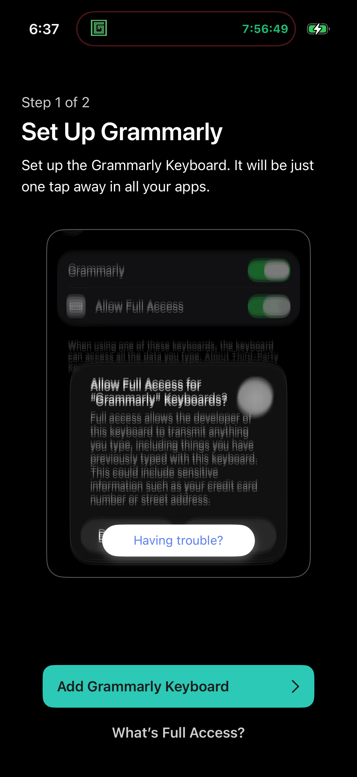 grammarly app screenshot 1