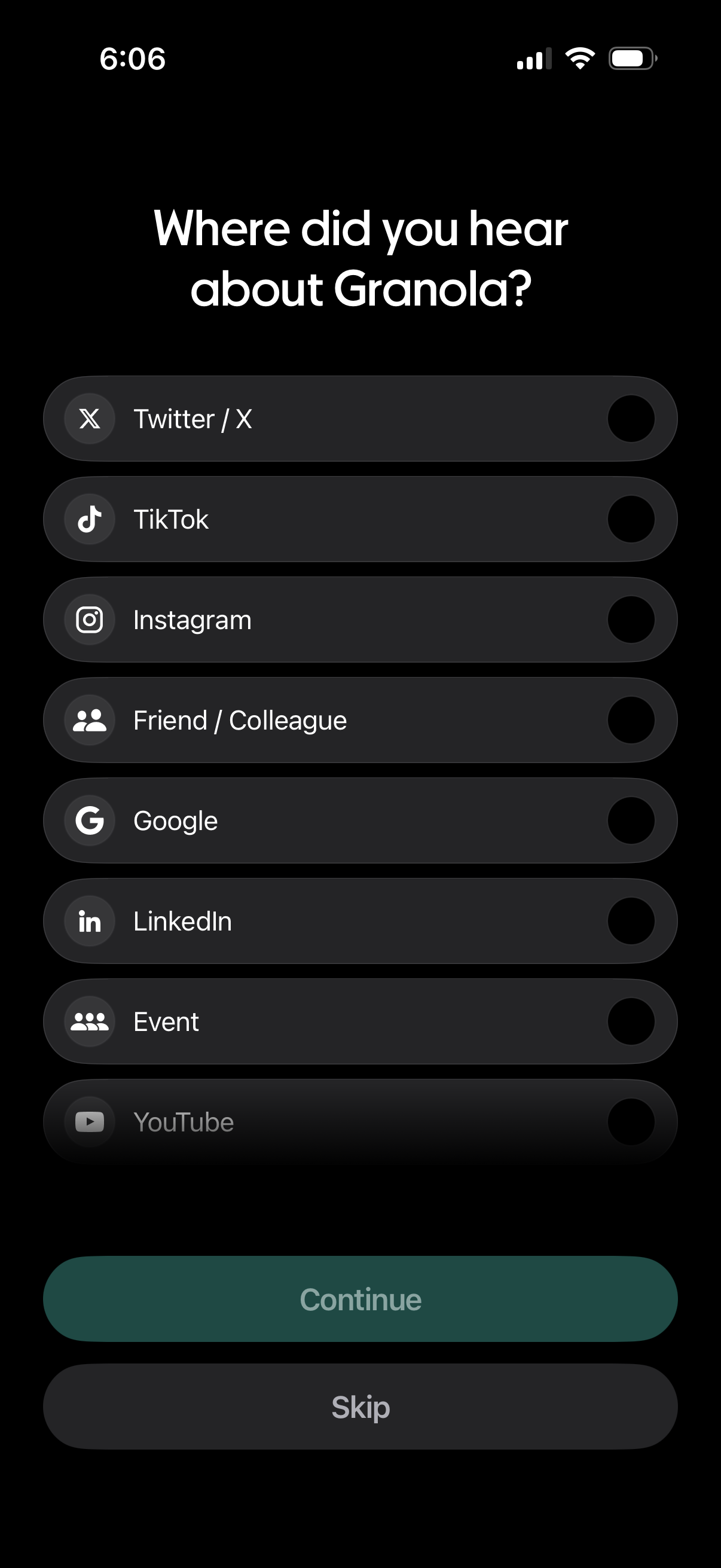 granola complete onboarding