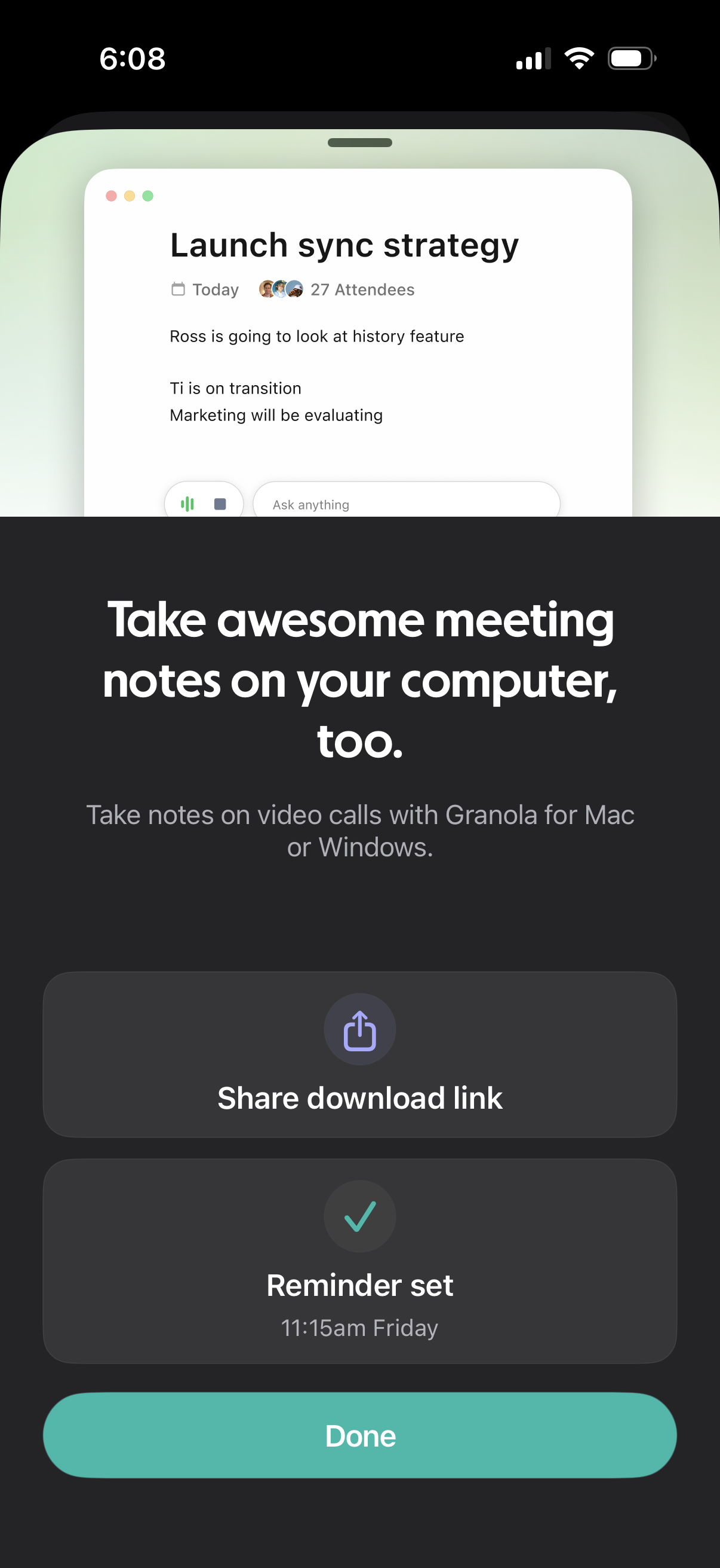 granola app screenshot 4