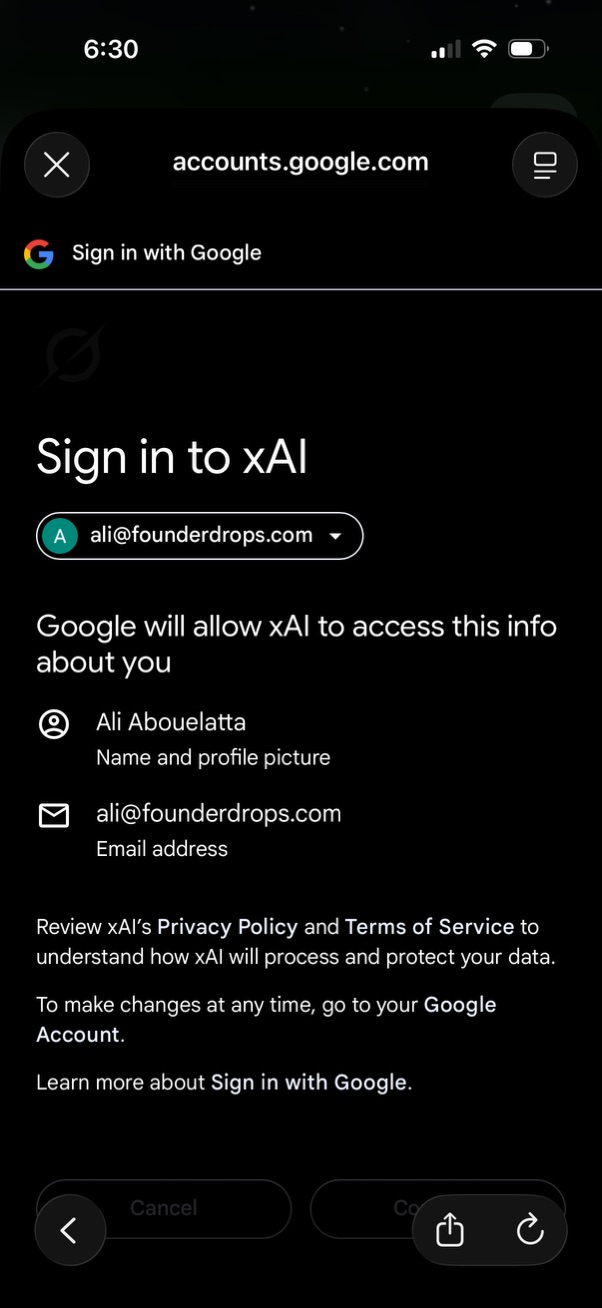 grok app screenshot 1