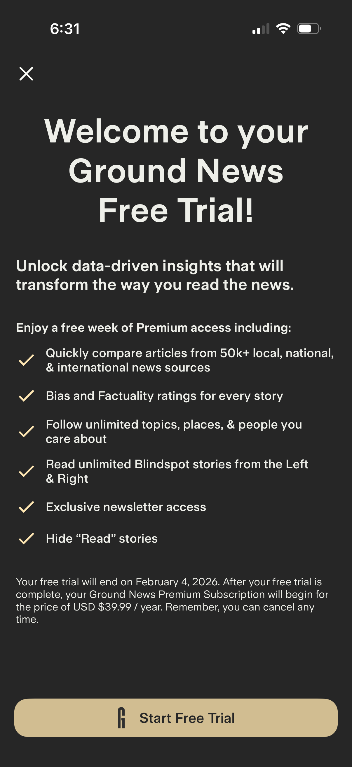 groundnews app screenshot 1