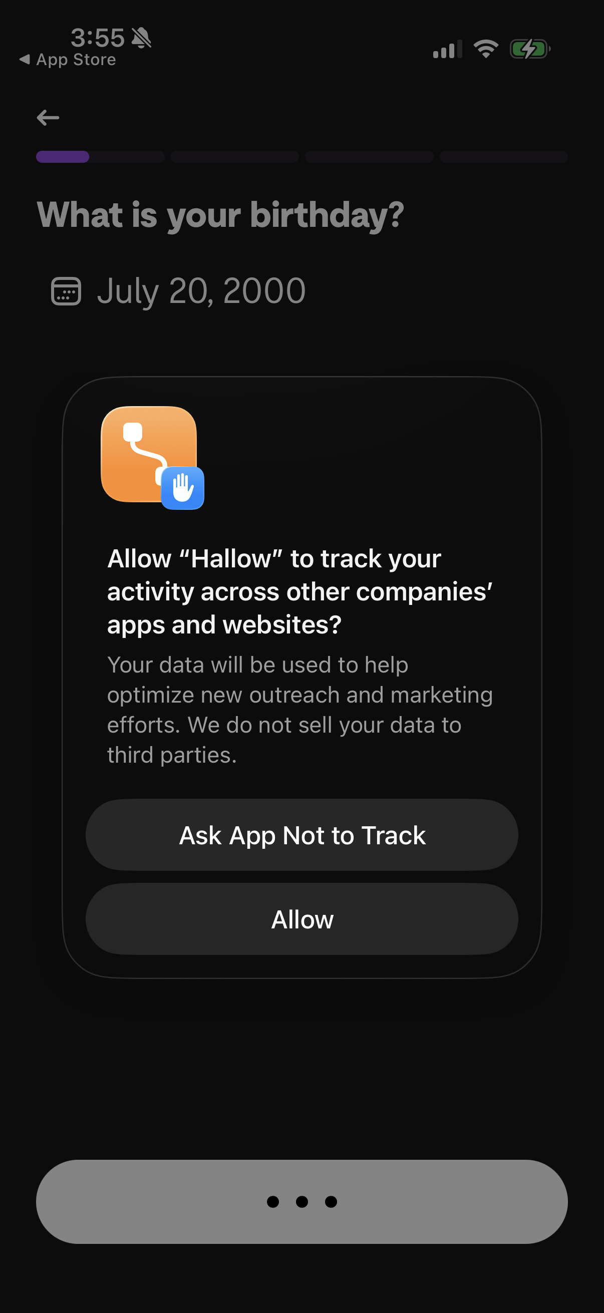 hallow screen