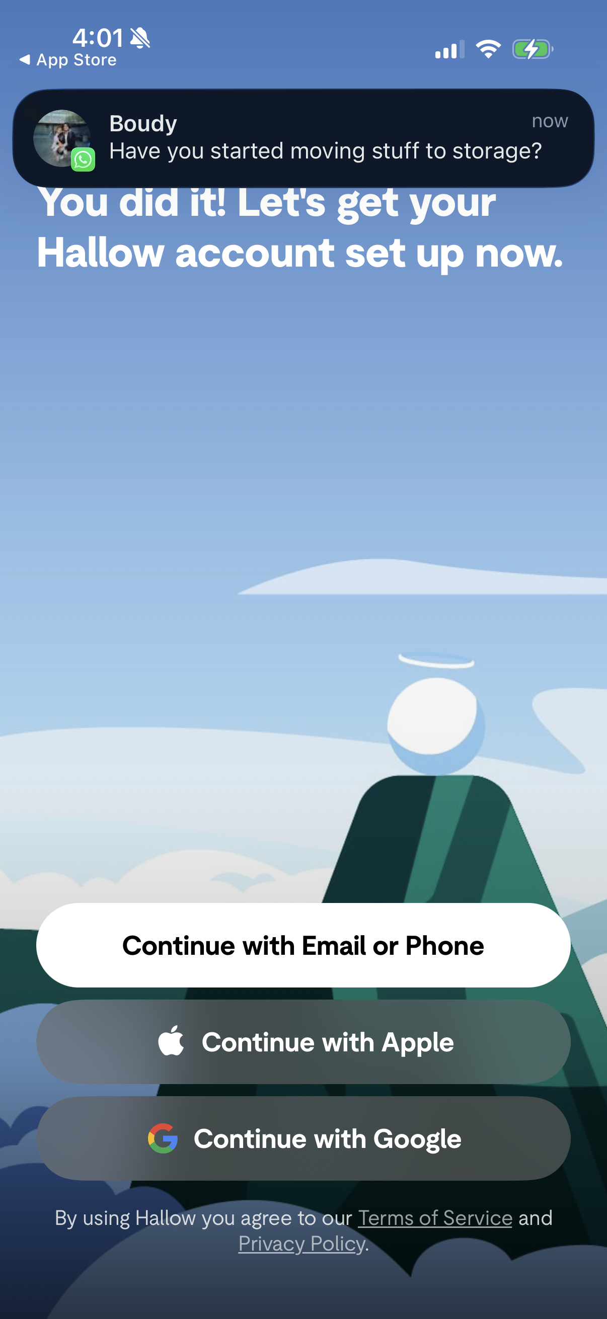 hallow screen