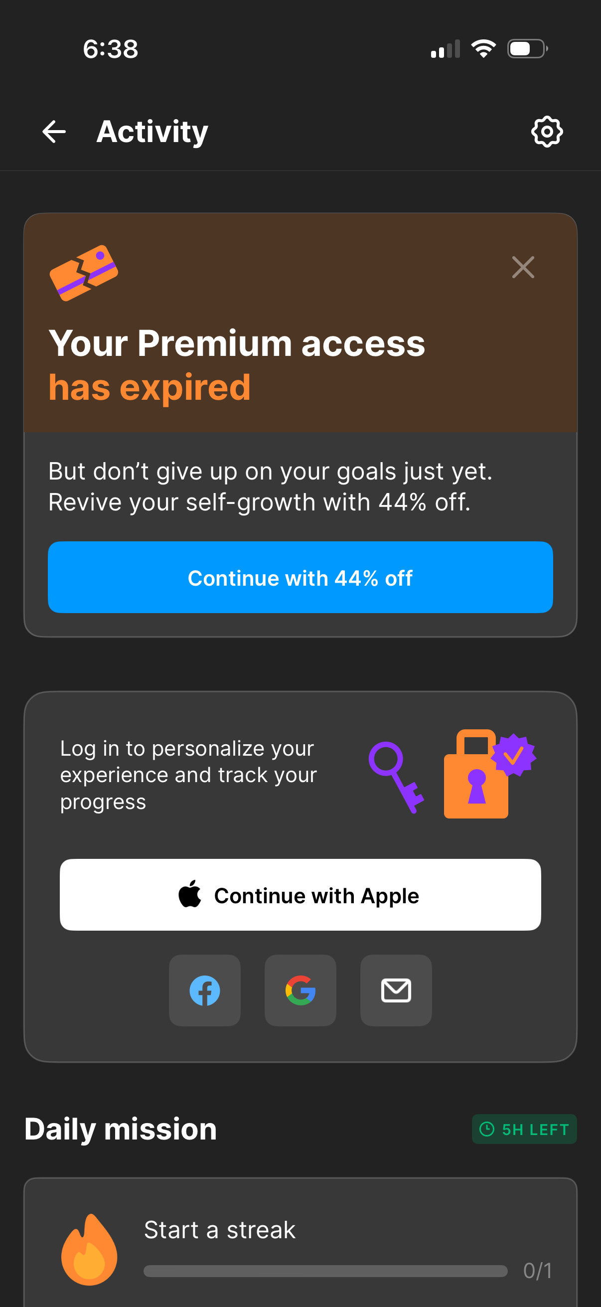 headway app screenshot 2