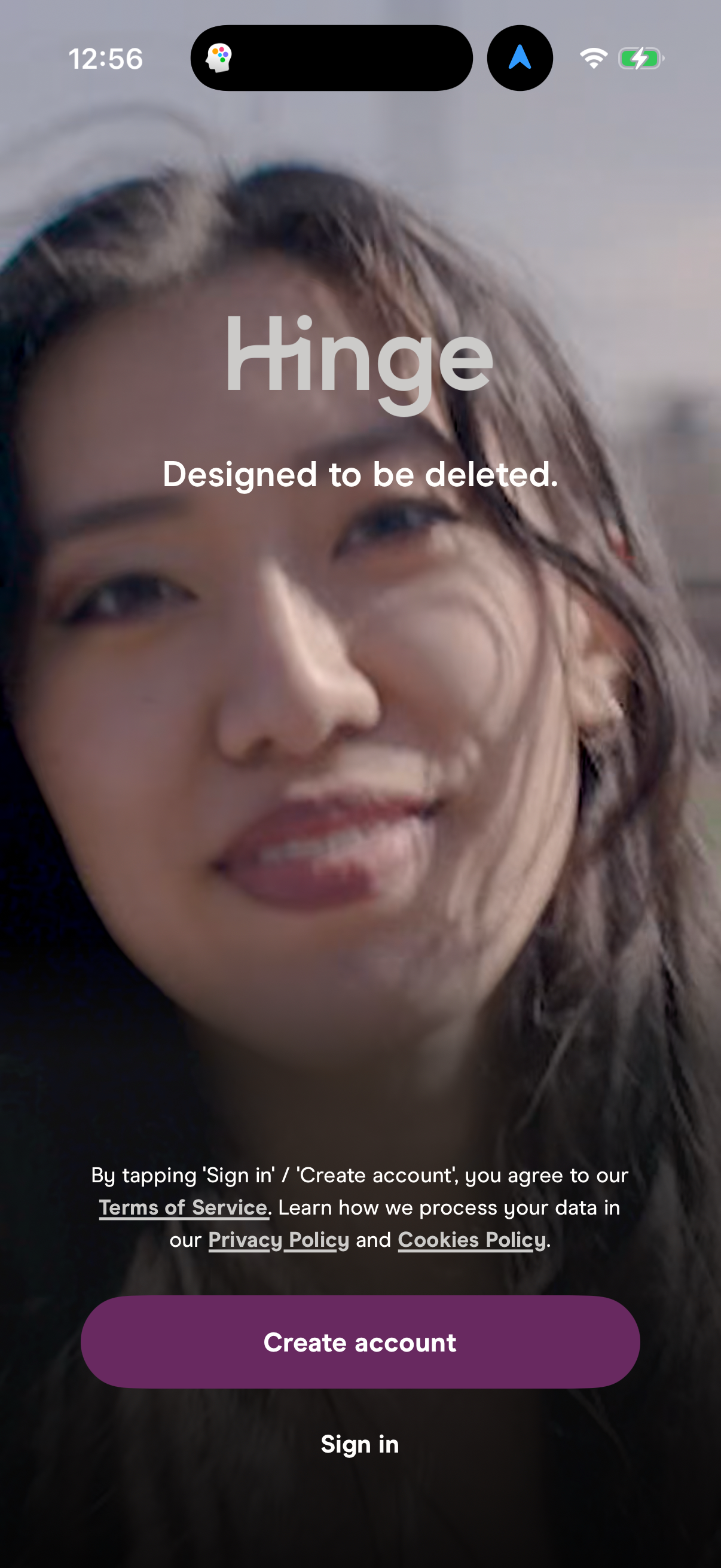 Step 1 of hinge Main_tabs