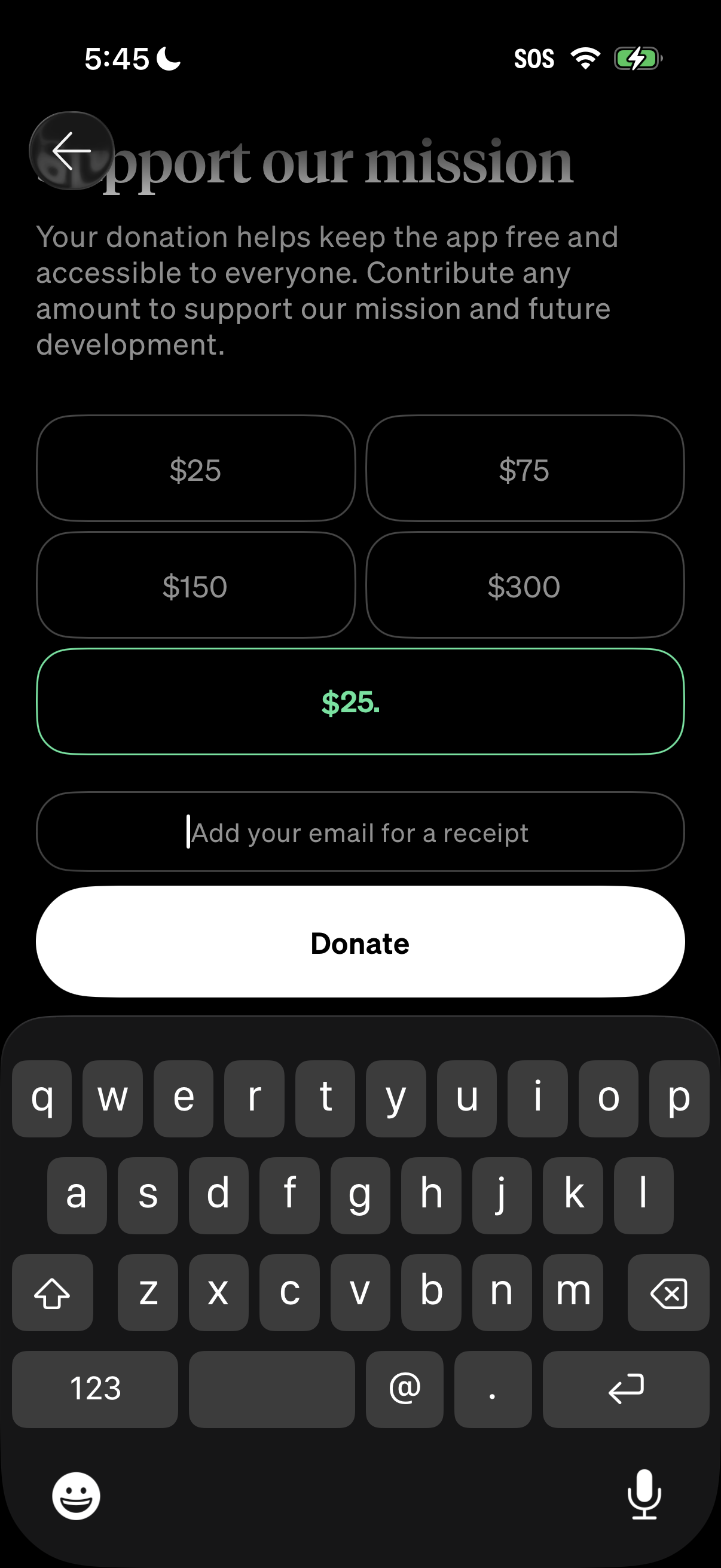 Step 2 of How We Feel Web Monetization