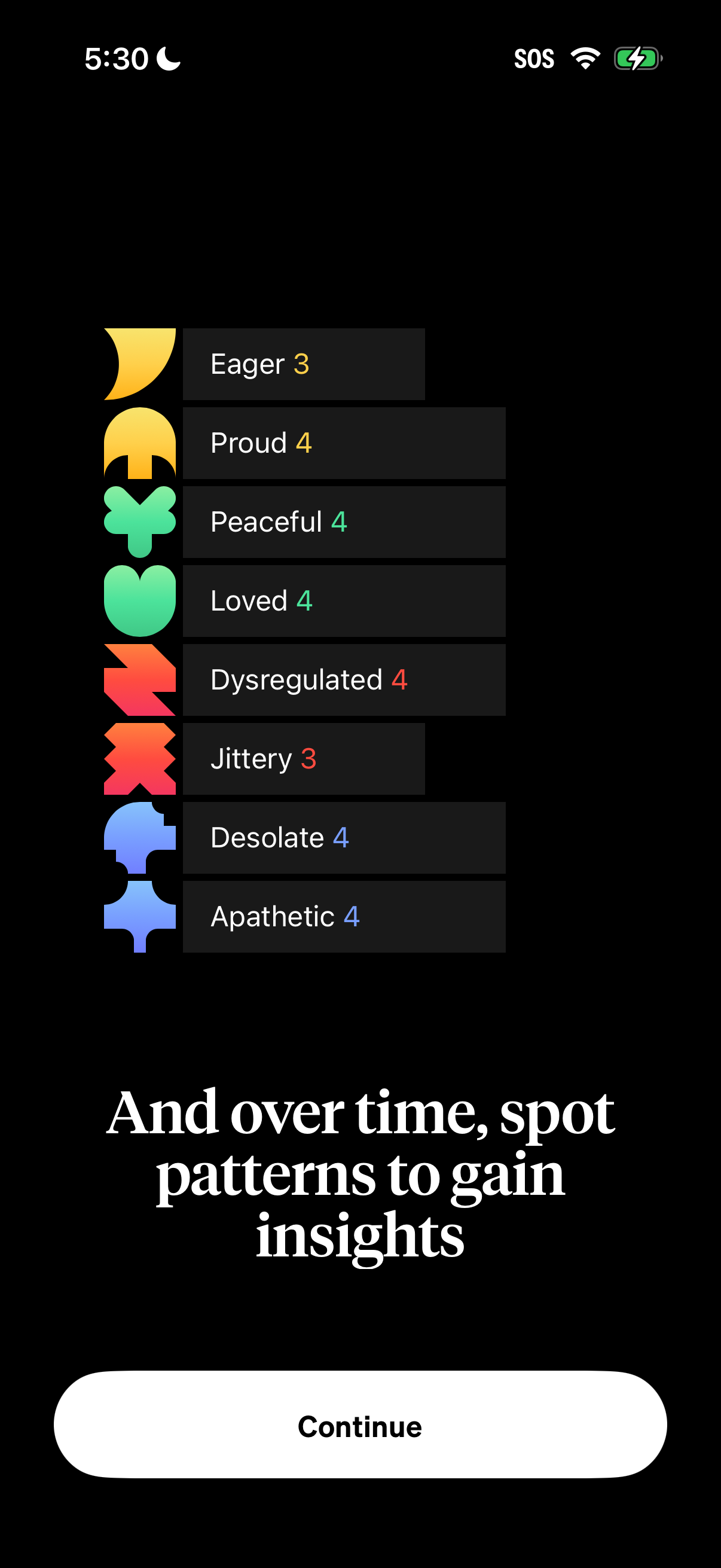 Step 4 of How We Feel Onboarding