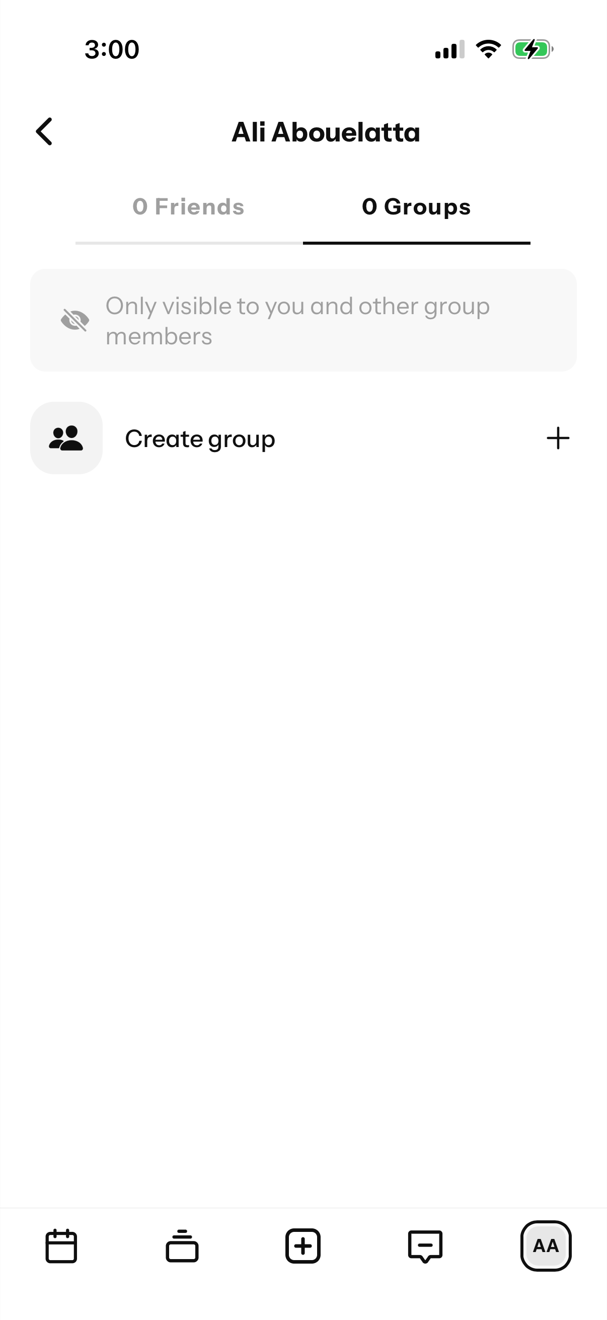 Step 1 of Howbout Group Creation