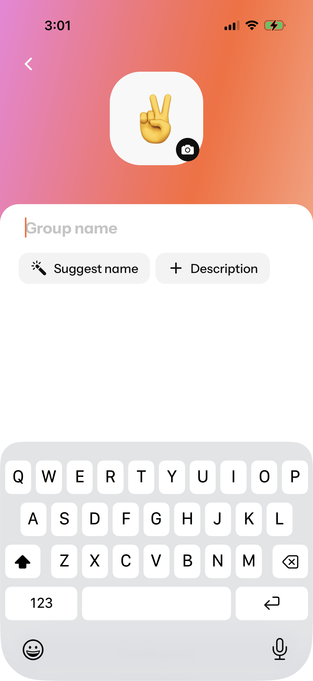 Step 2 of Howbout Group Creation