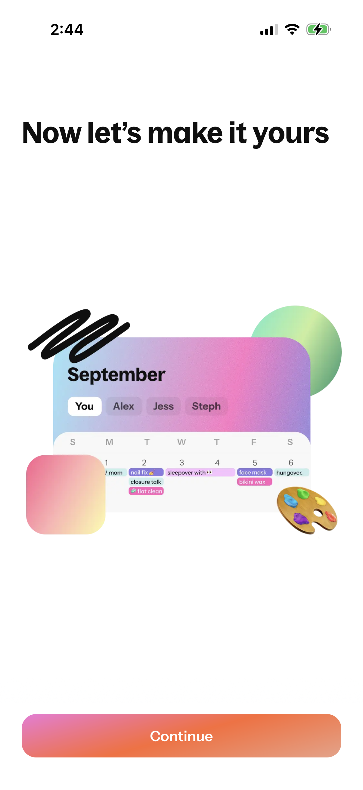 Step 4 of Howbout Profile and Calendar Setup