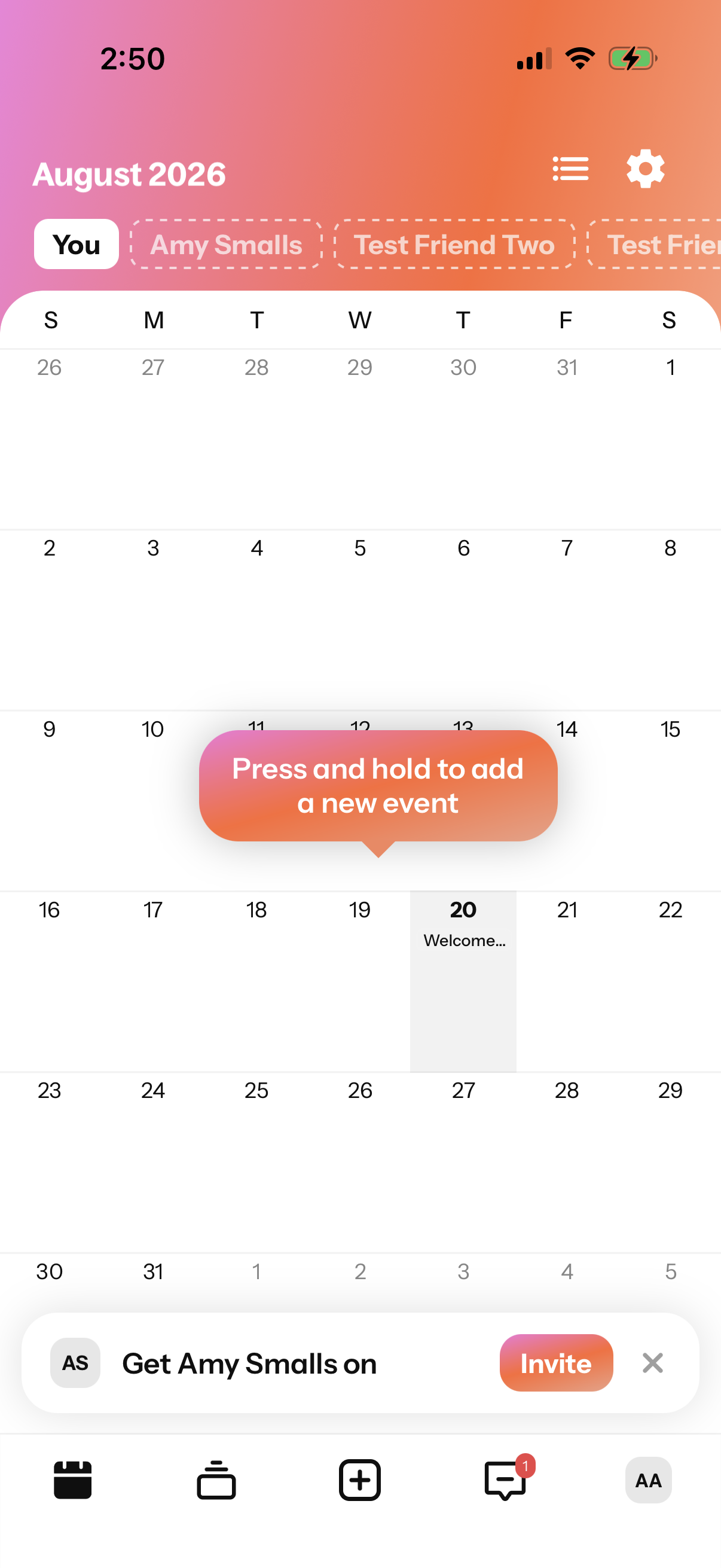 Step 2 of Howbout Widget and Home Tutorial