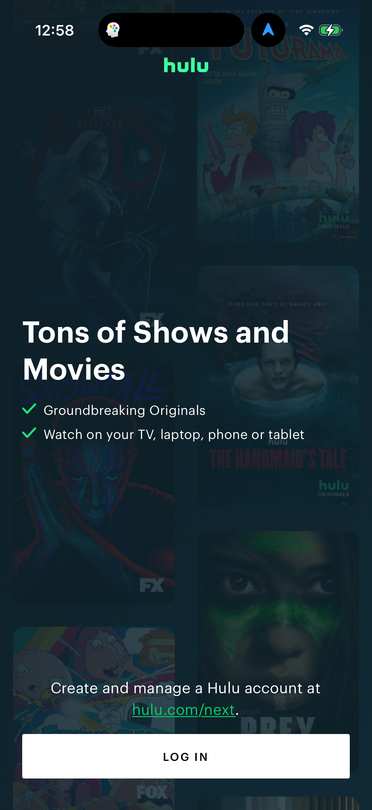 Step 1 of hulu Main_tabs