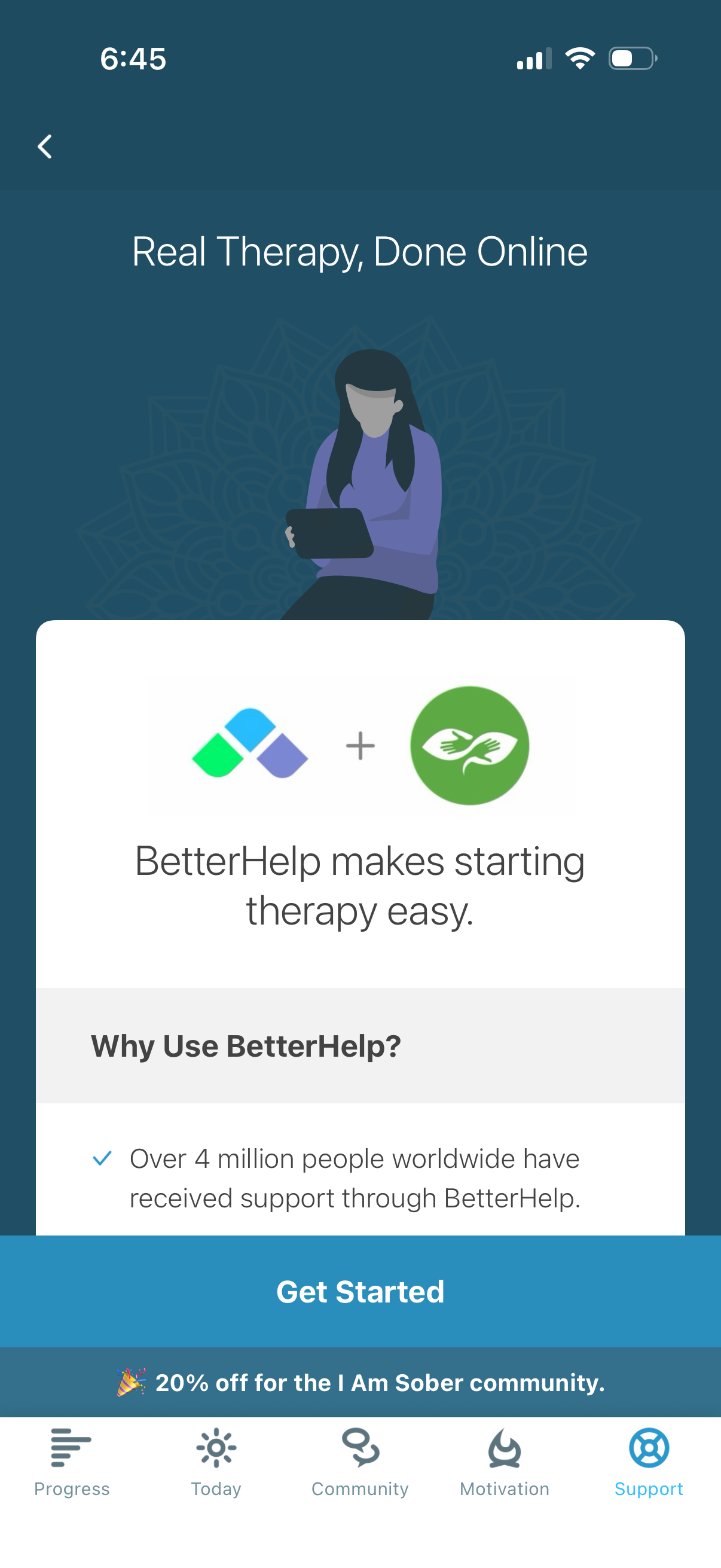 i-am-sober open online therapy offer