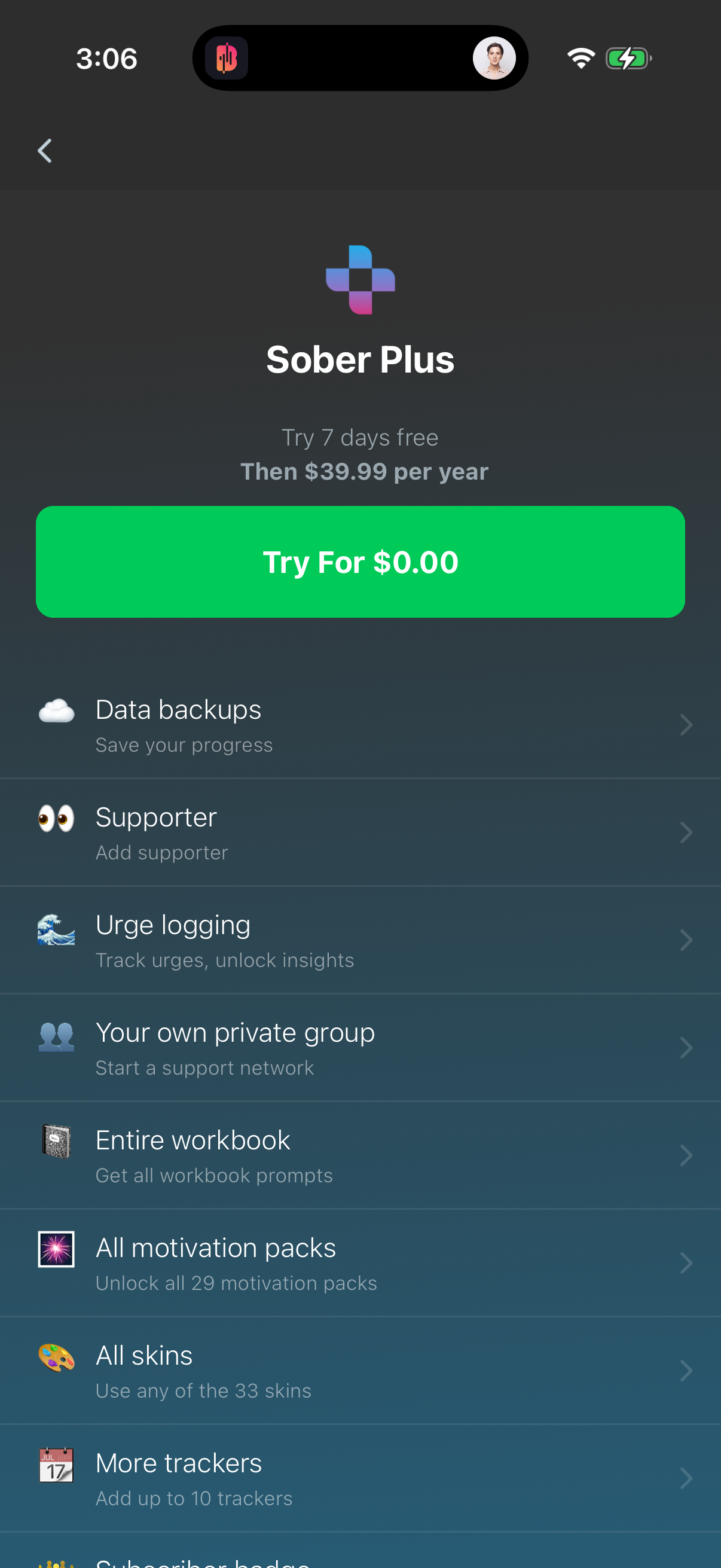 i-am-sober Paywall