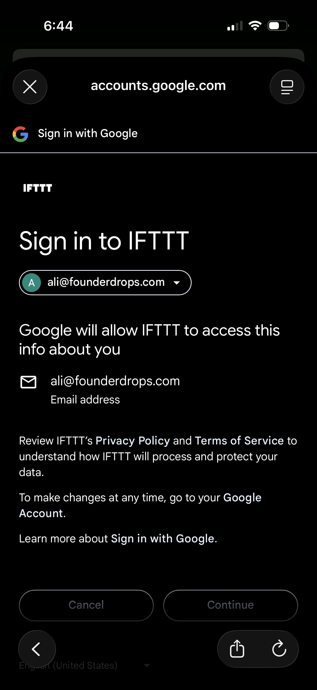 ifttt app screenshot 2