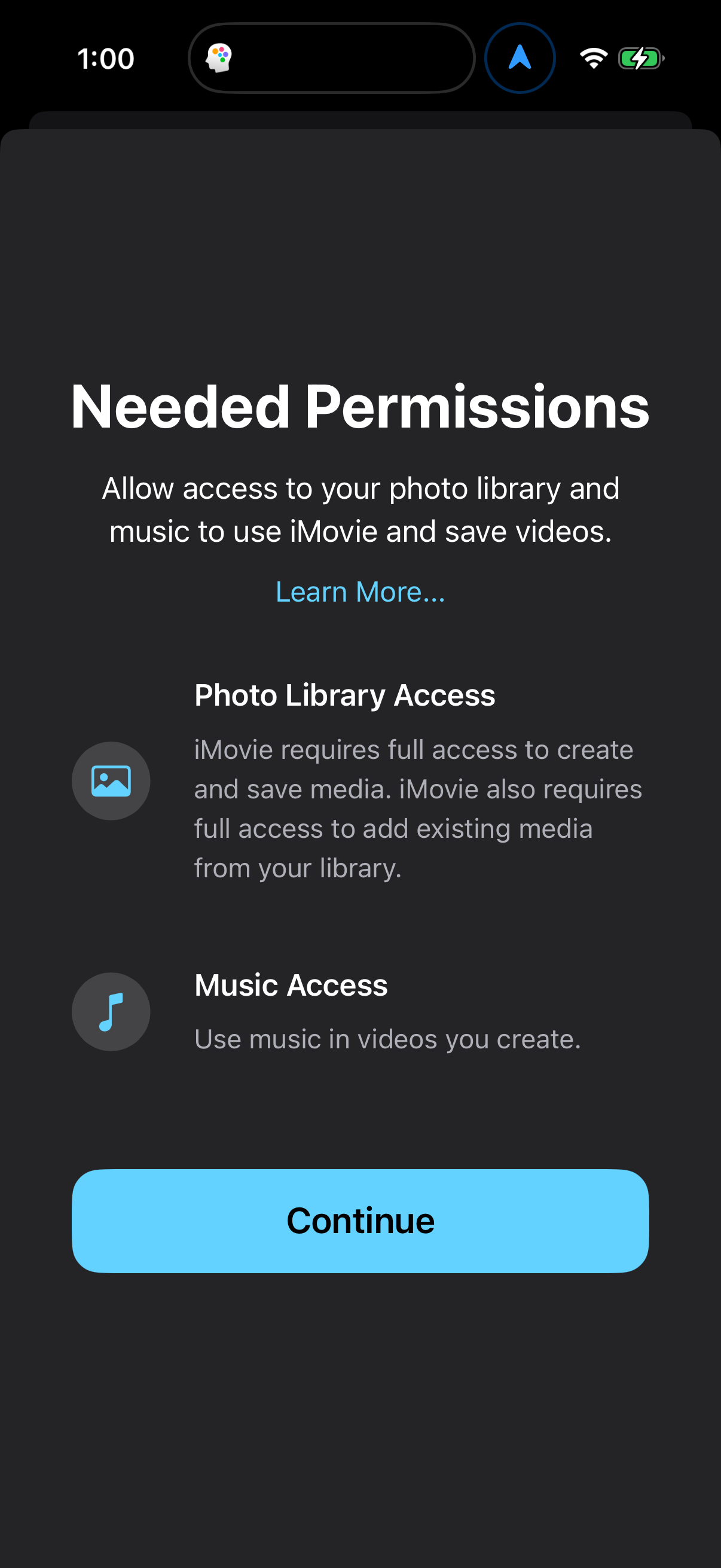 Step 1 of imovie Main_tabs