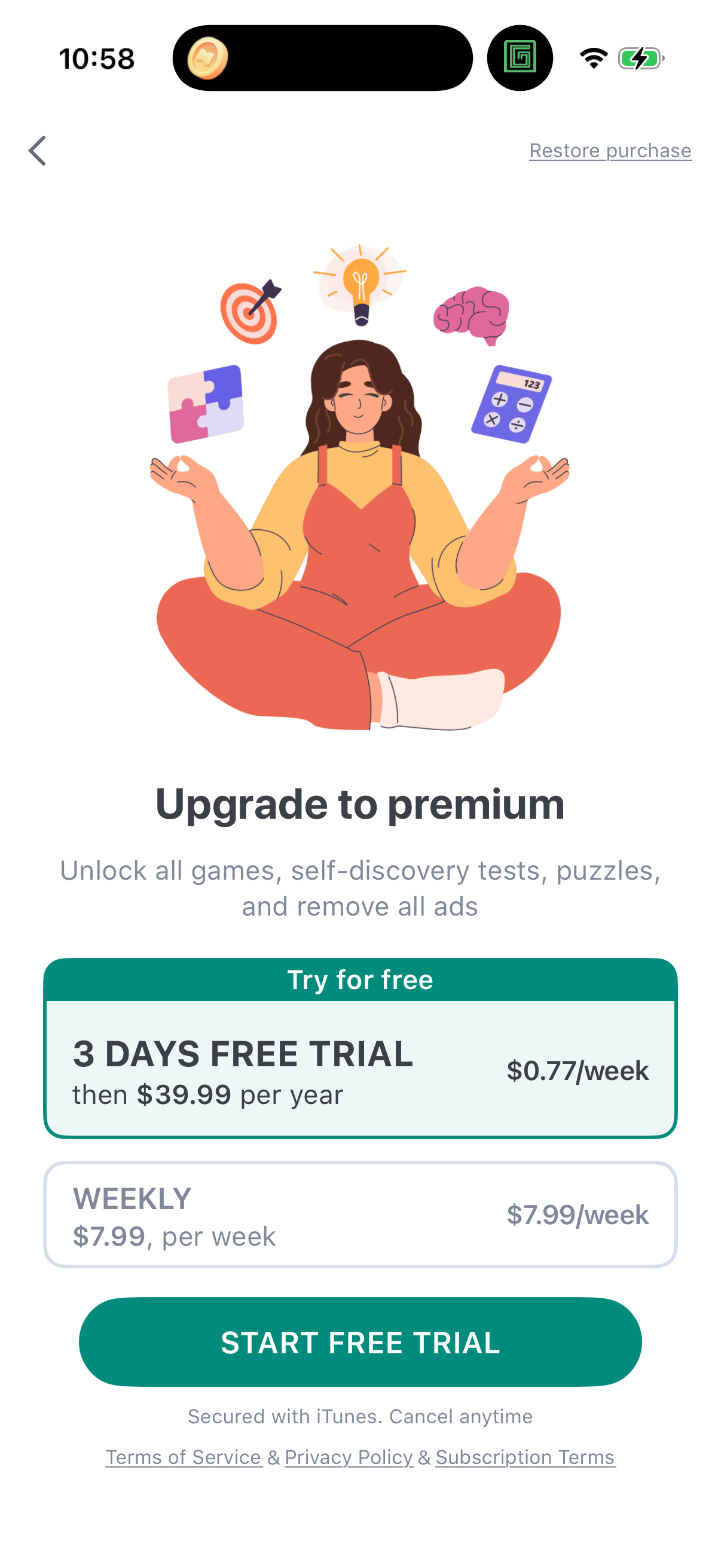 Step 1 of impulse Paywall