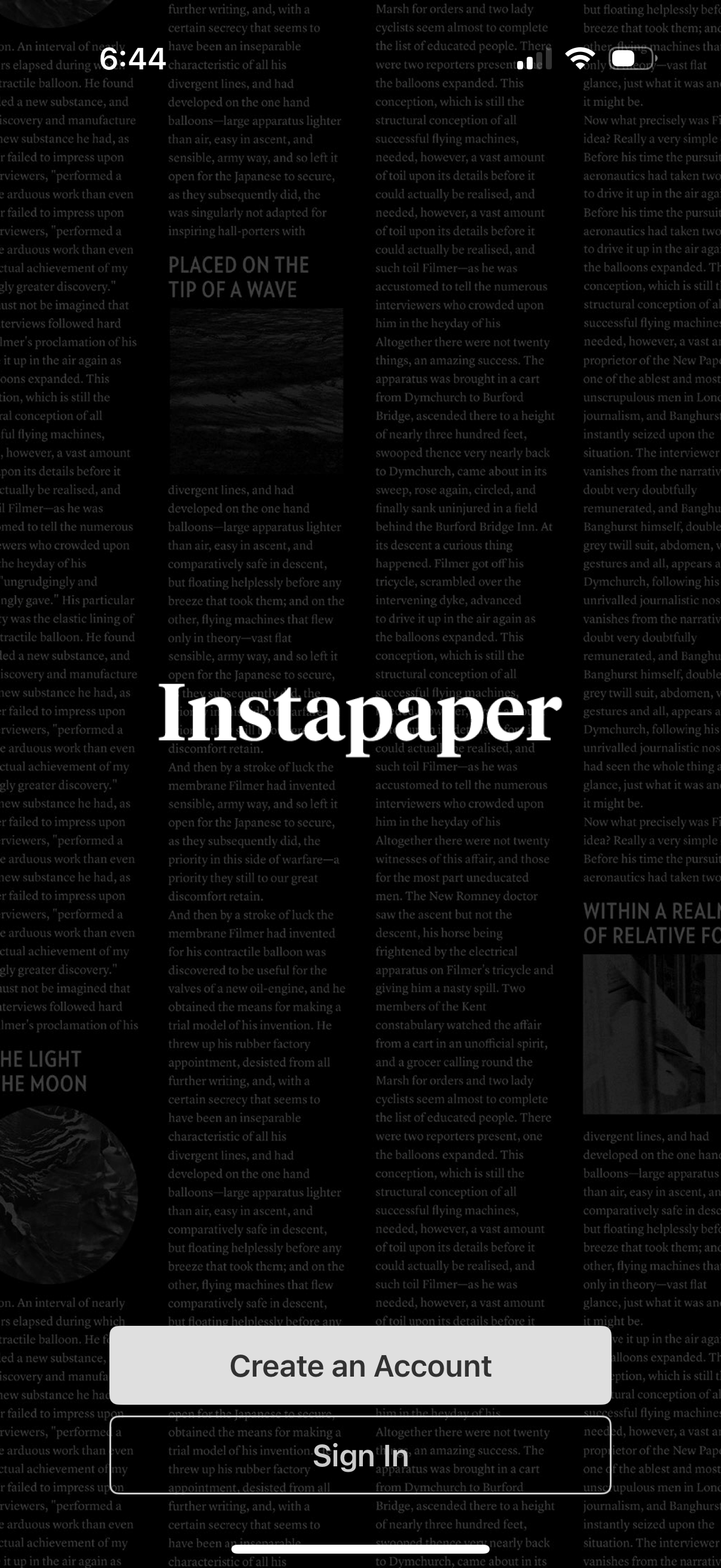 instapaper app screenshot 4