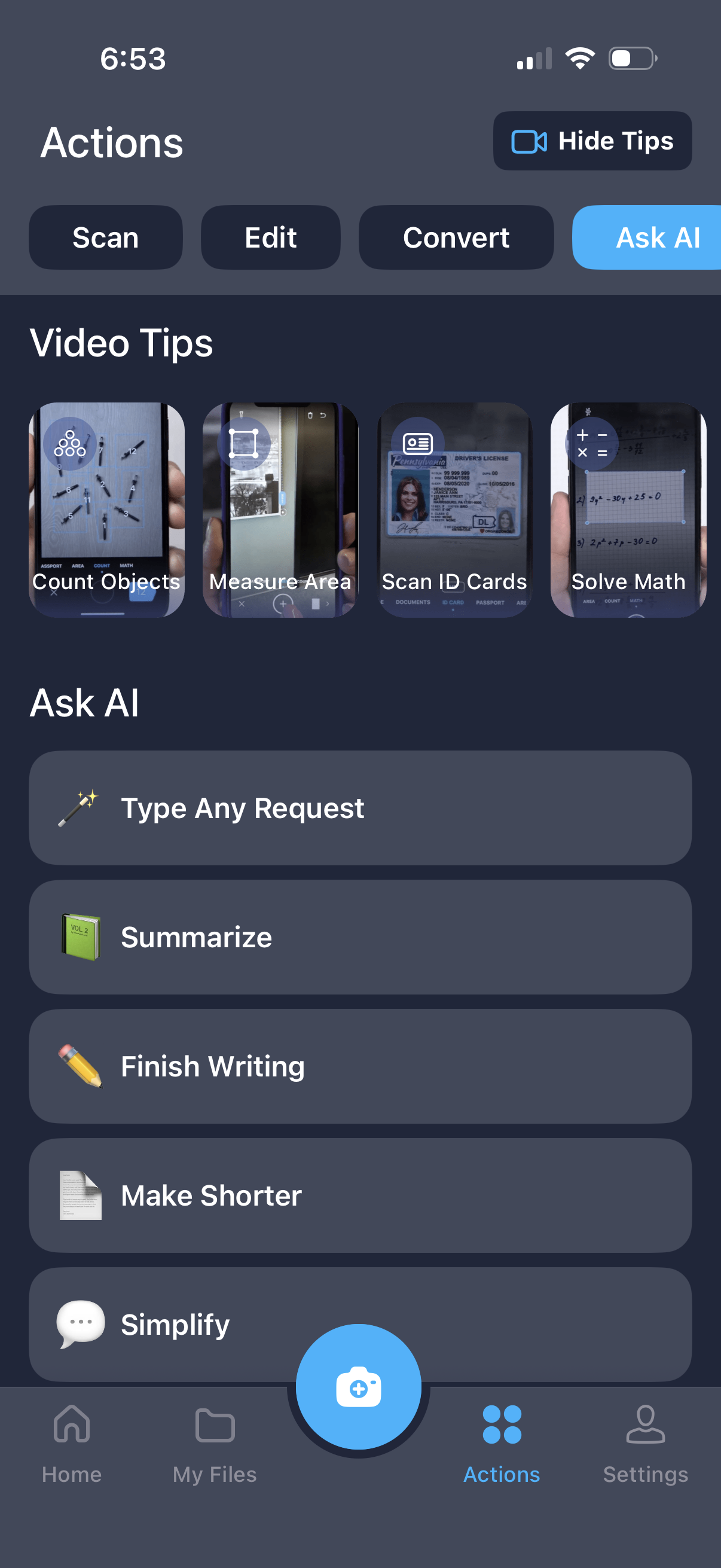 iscanner browse conversion options