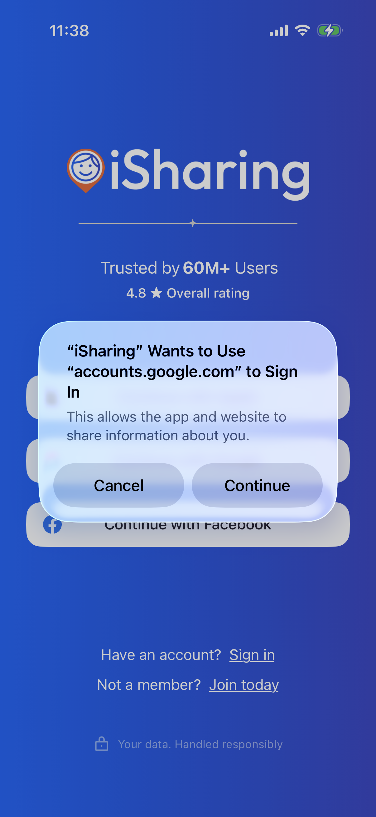 Step 3 of Isharing Onboarding