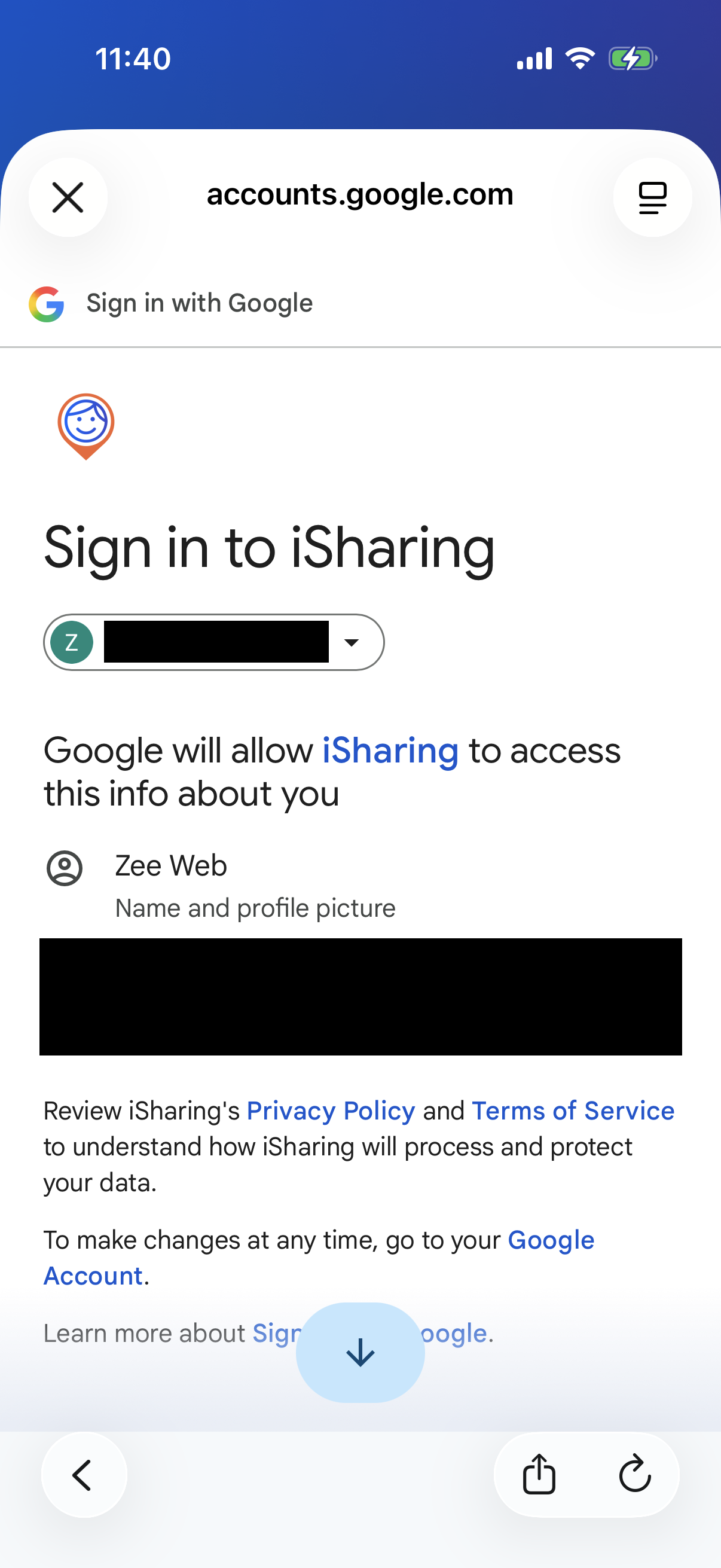 Step 5 of Isharing Onboarding