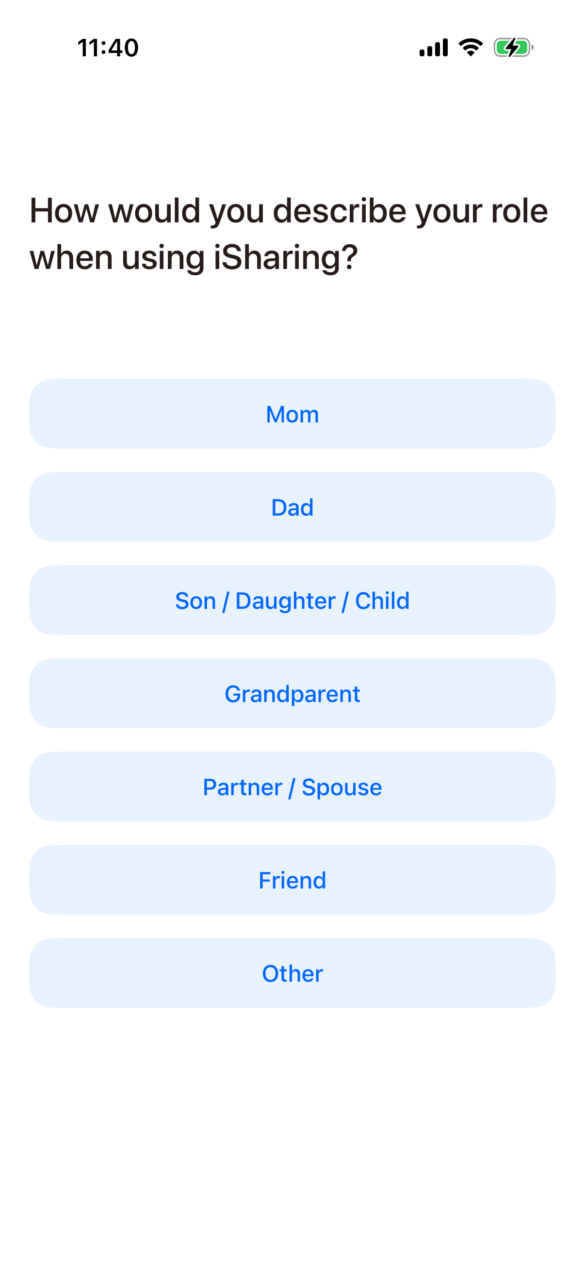 isharing screen