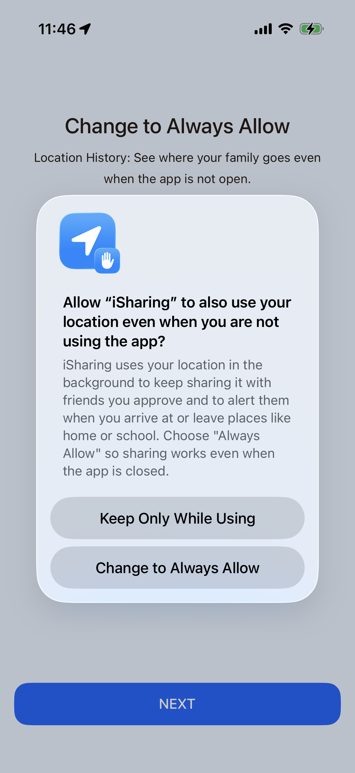 isharing screen
