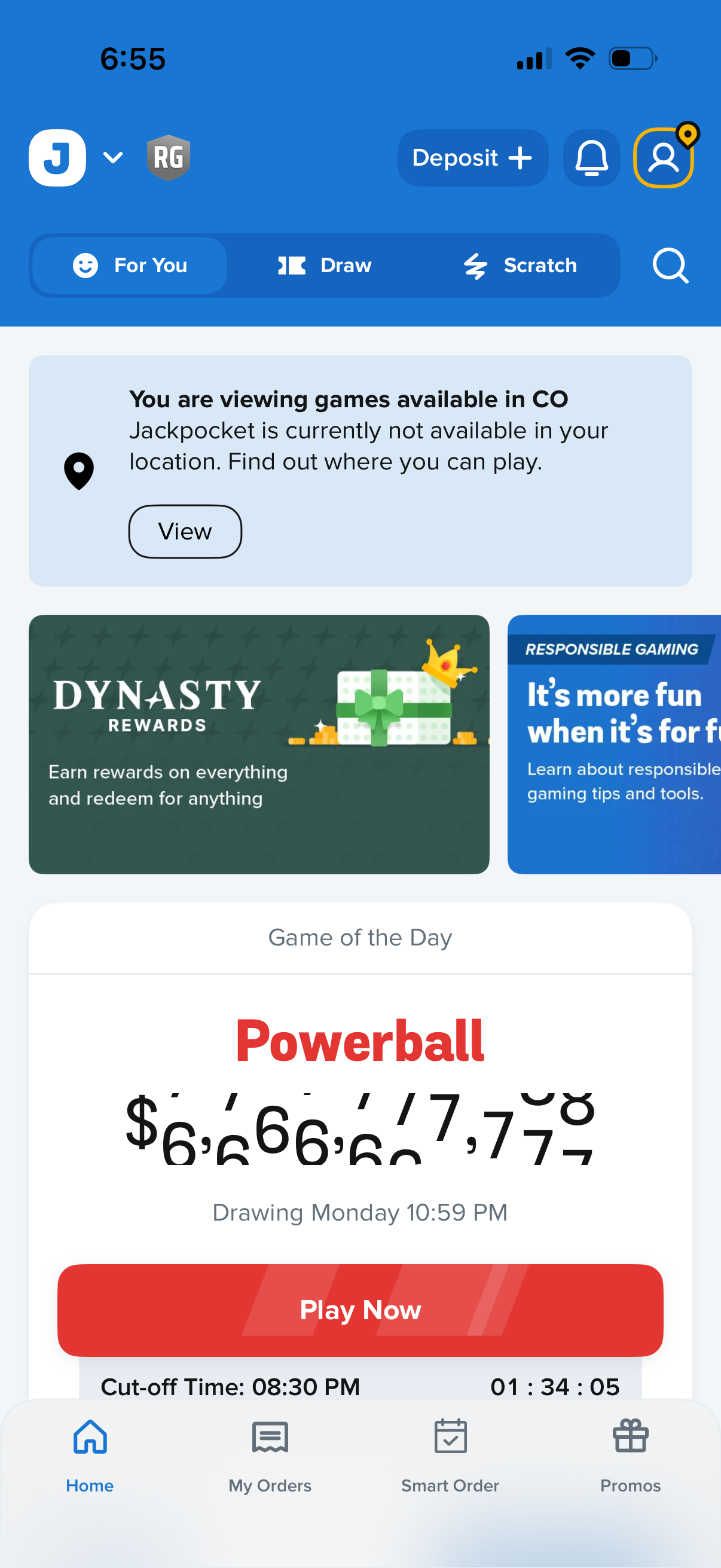 jackpocket view orders