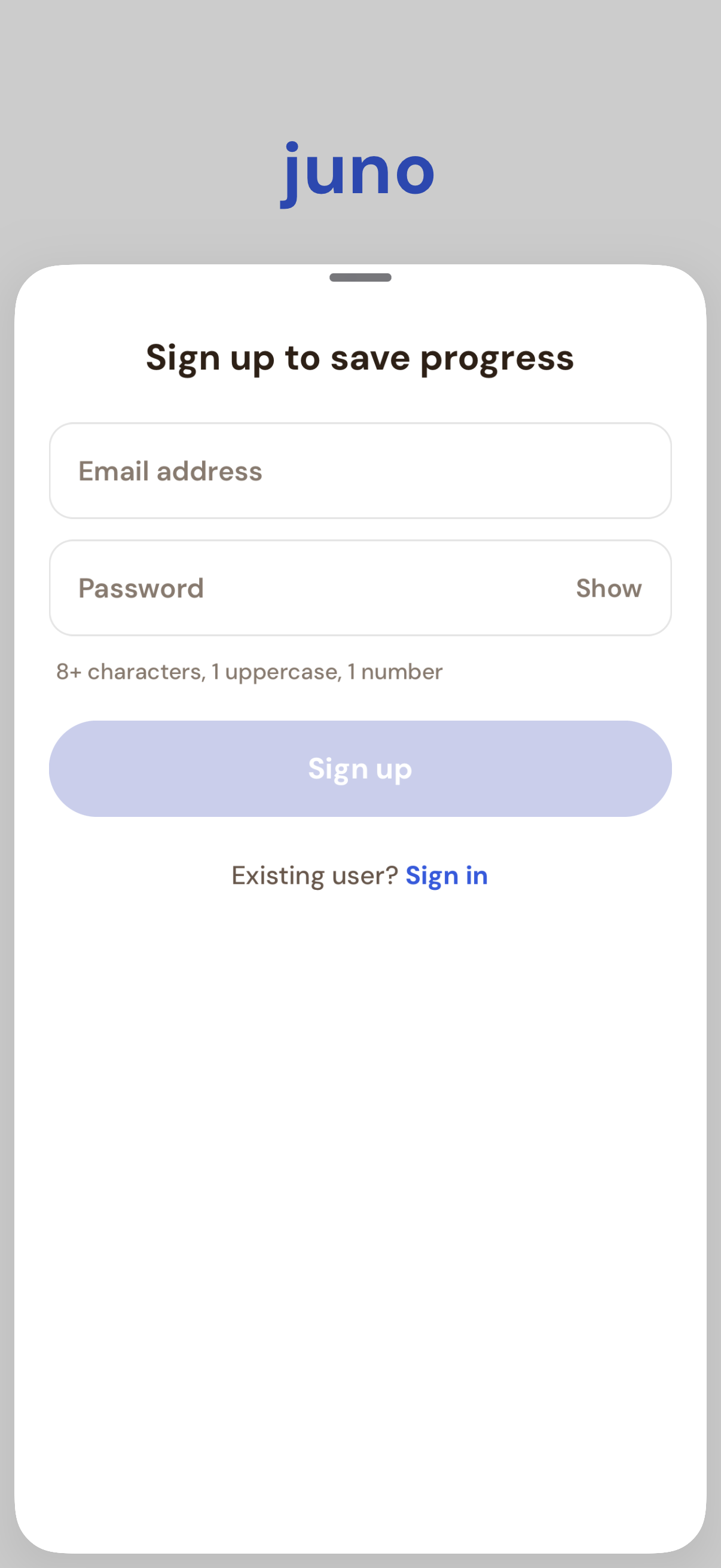Step 3 of Juno Onboarding