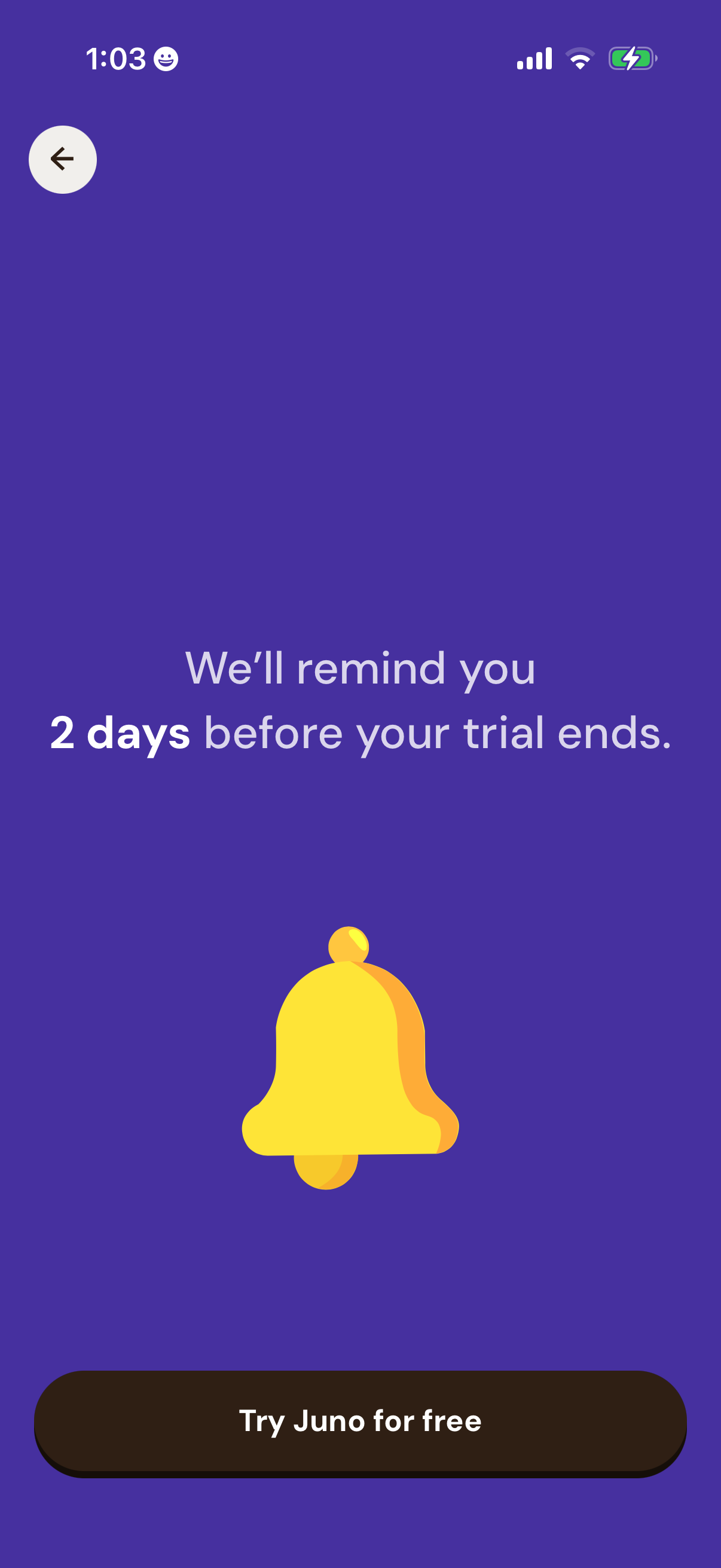 Step 4 of Juno Onboarding Paywall