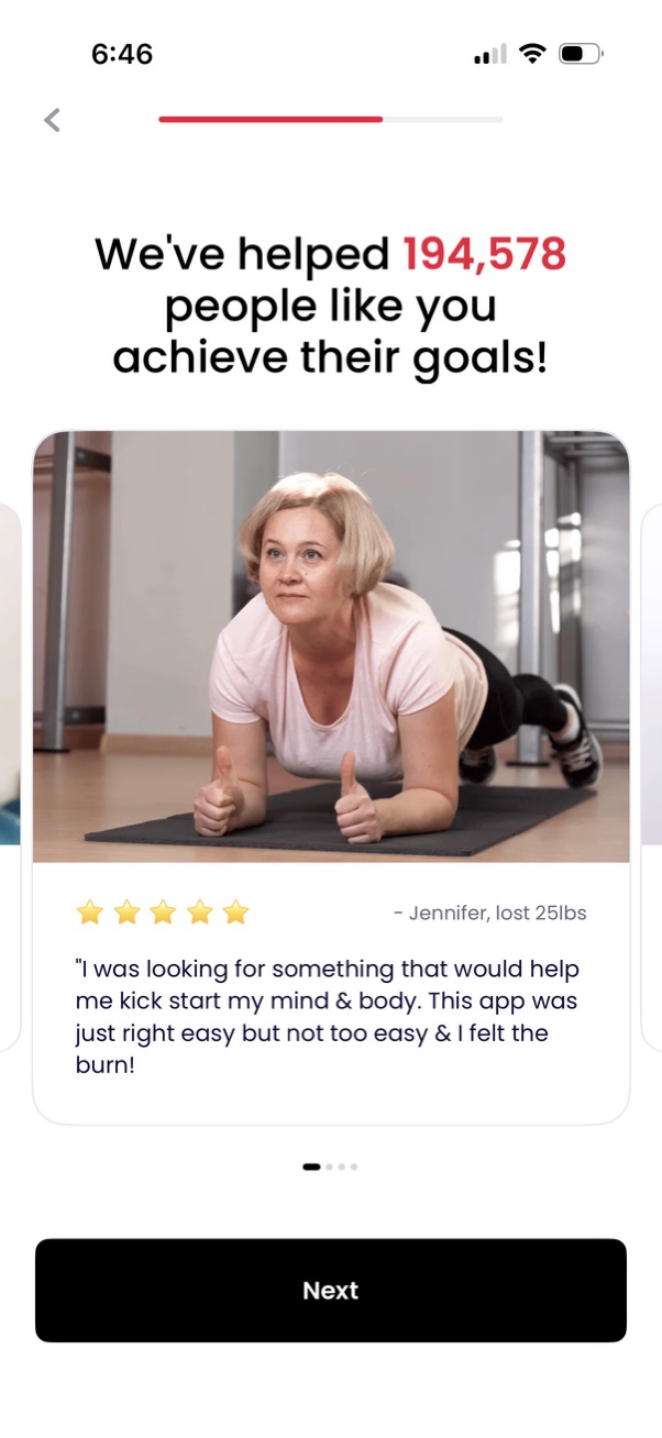 justfit app screenshot 20