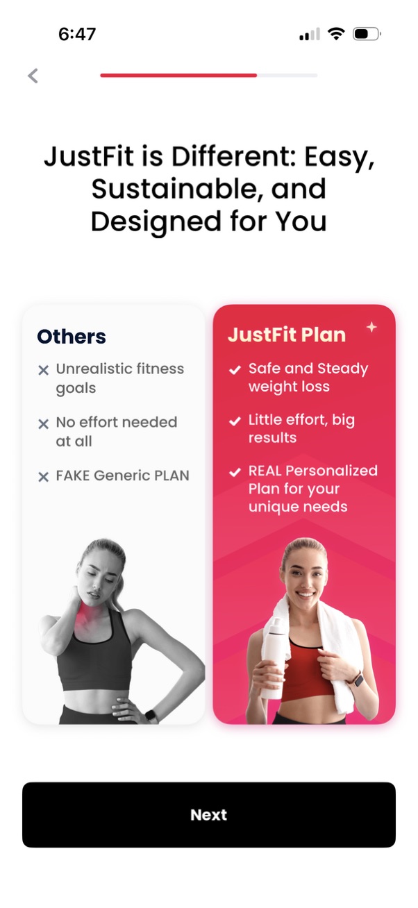 justfit app screenshot 15