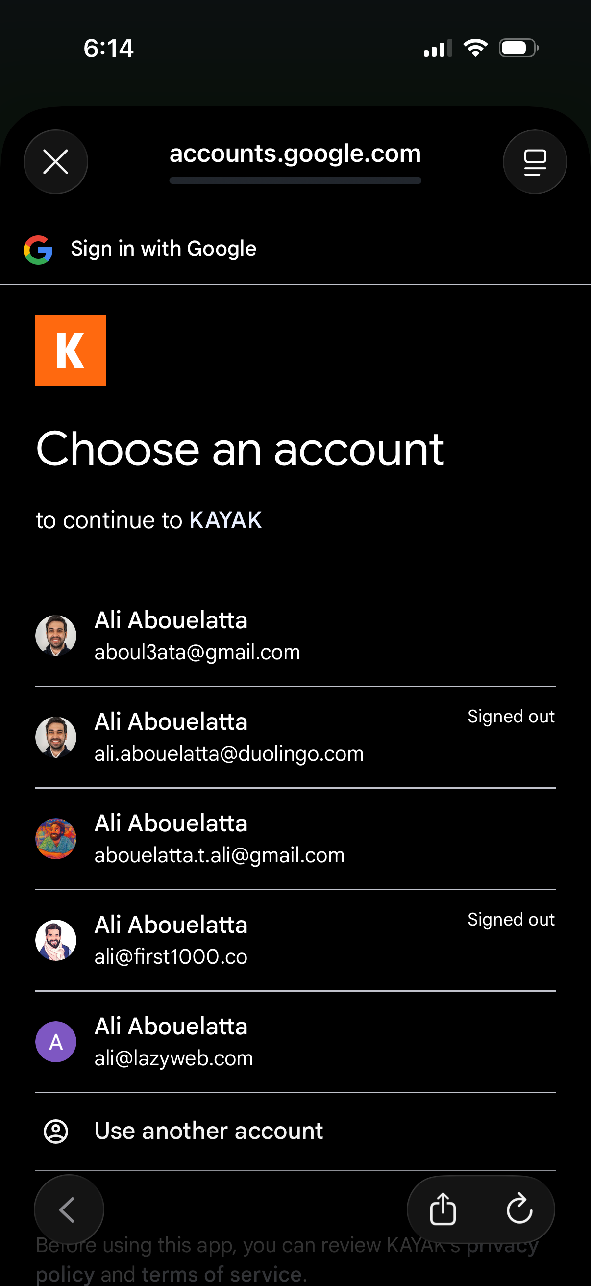 kayak app screenshot 21