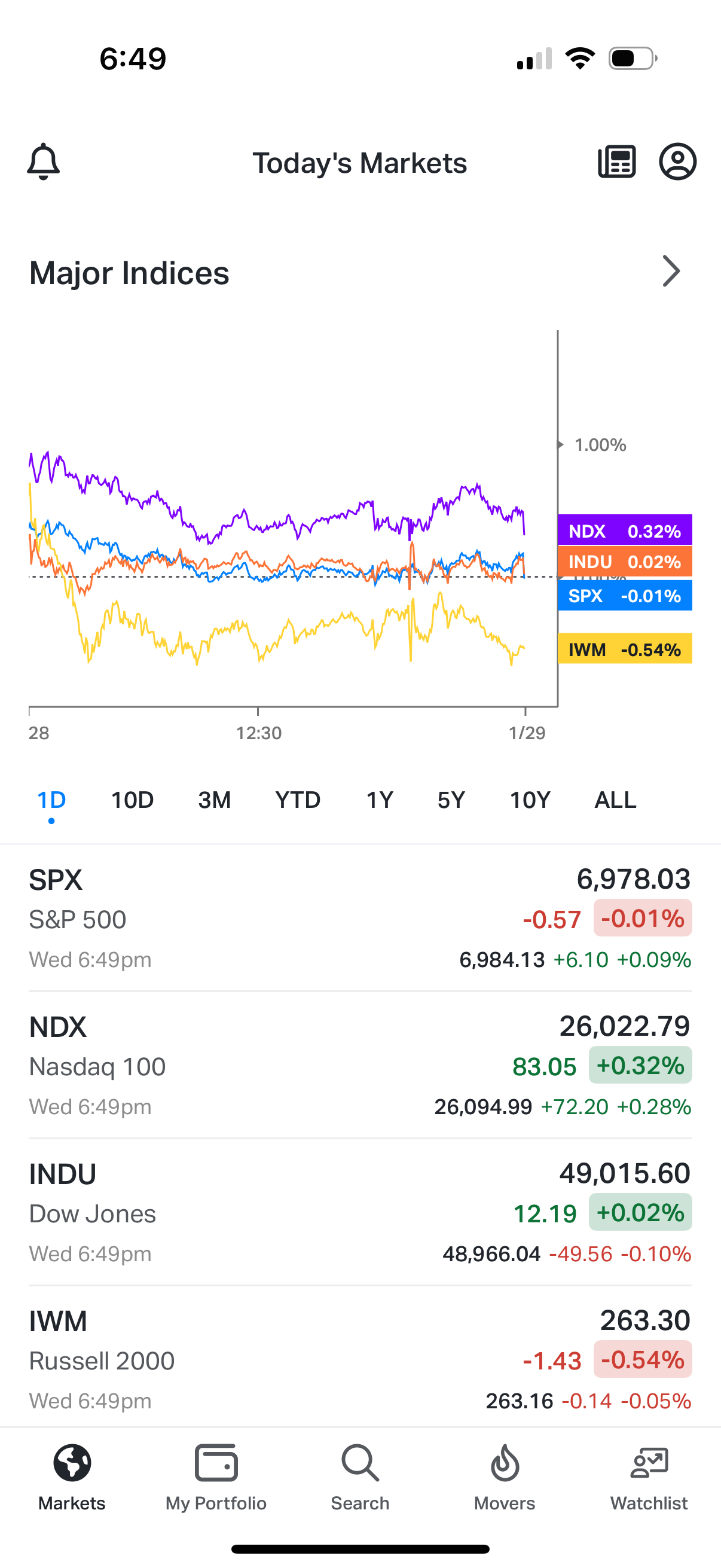 koyfin app screenshot 1