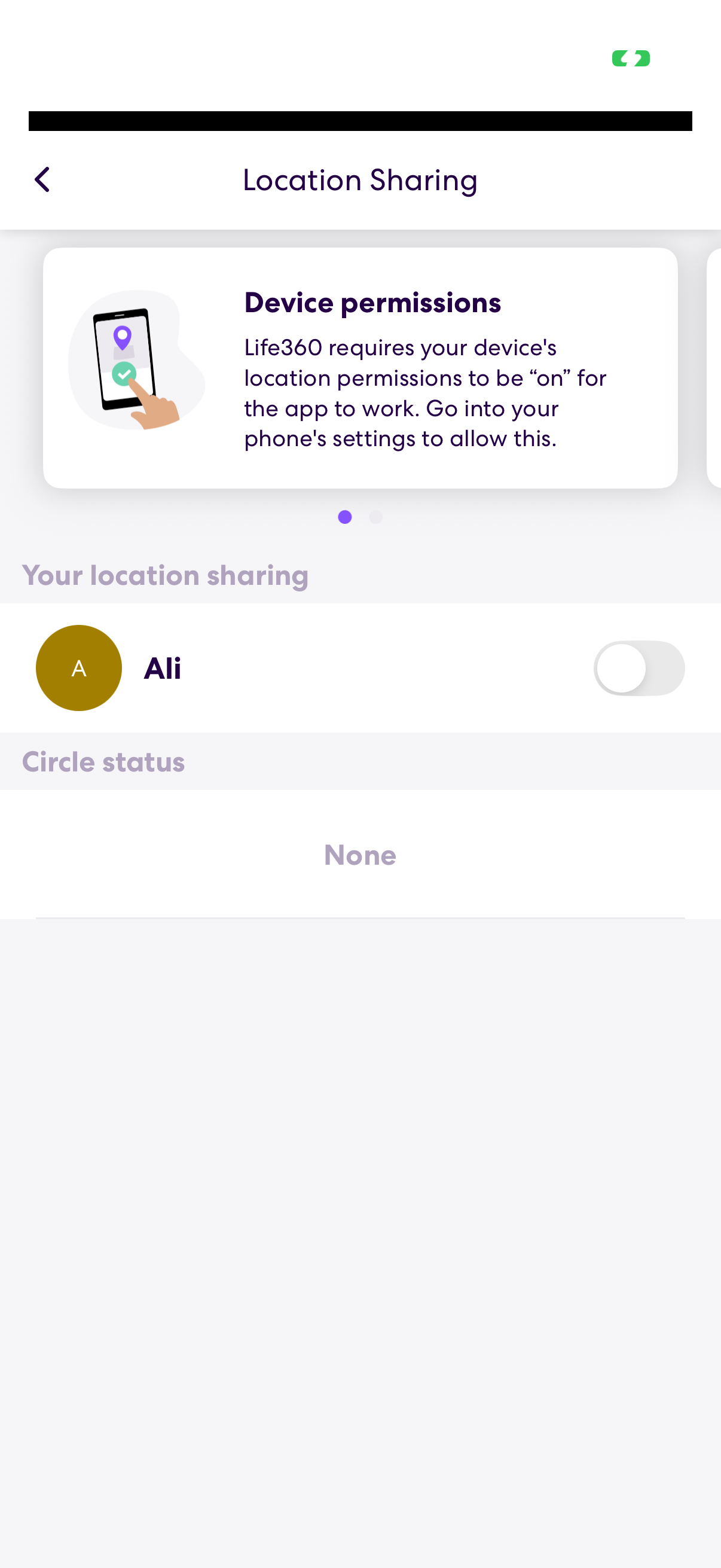 life360 screen