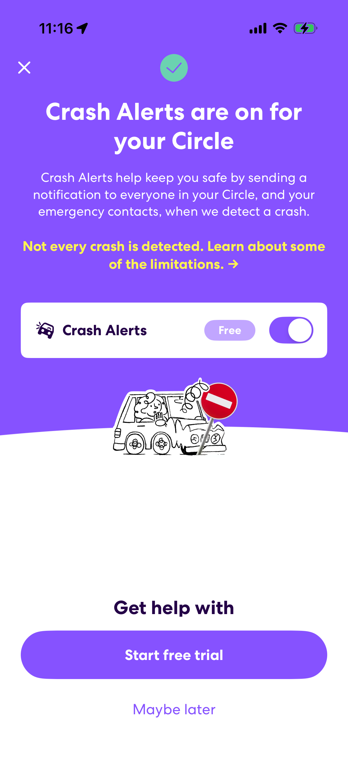 Step 1 of Life360 Locked Feature Paywall