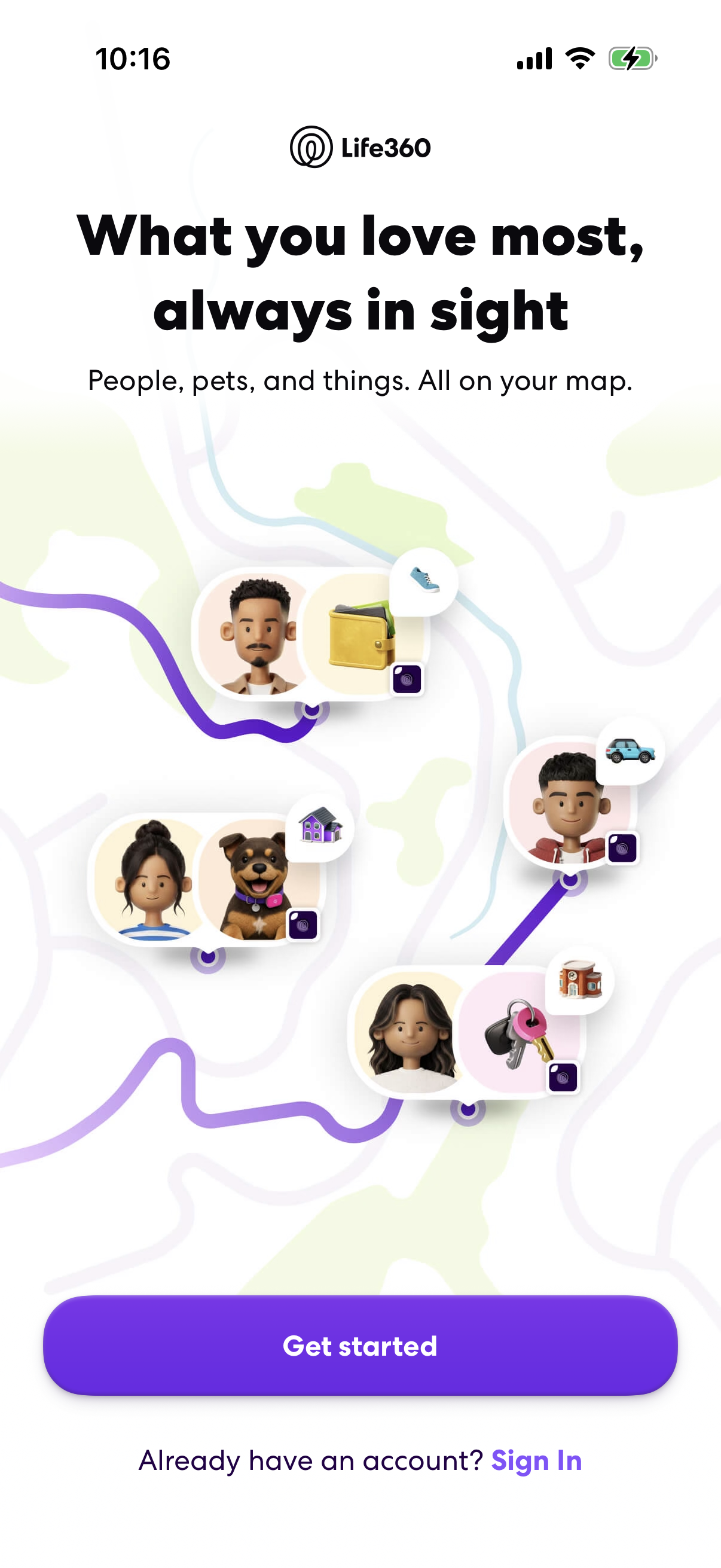 Step 1 of Life360 Sign up