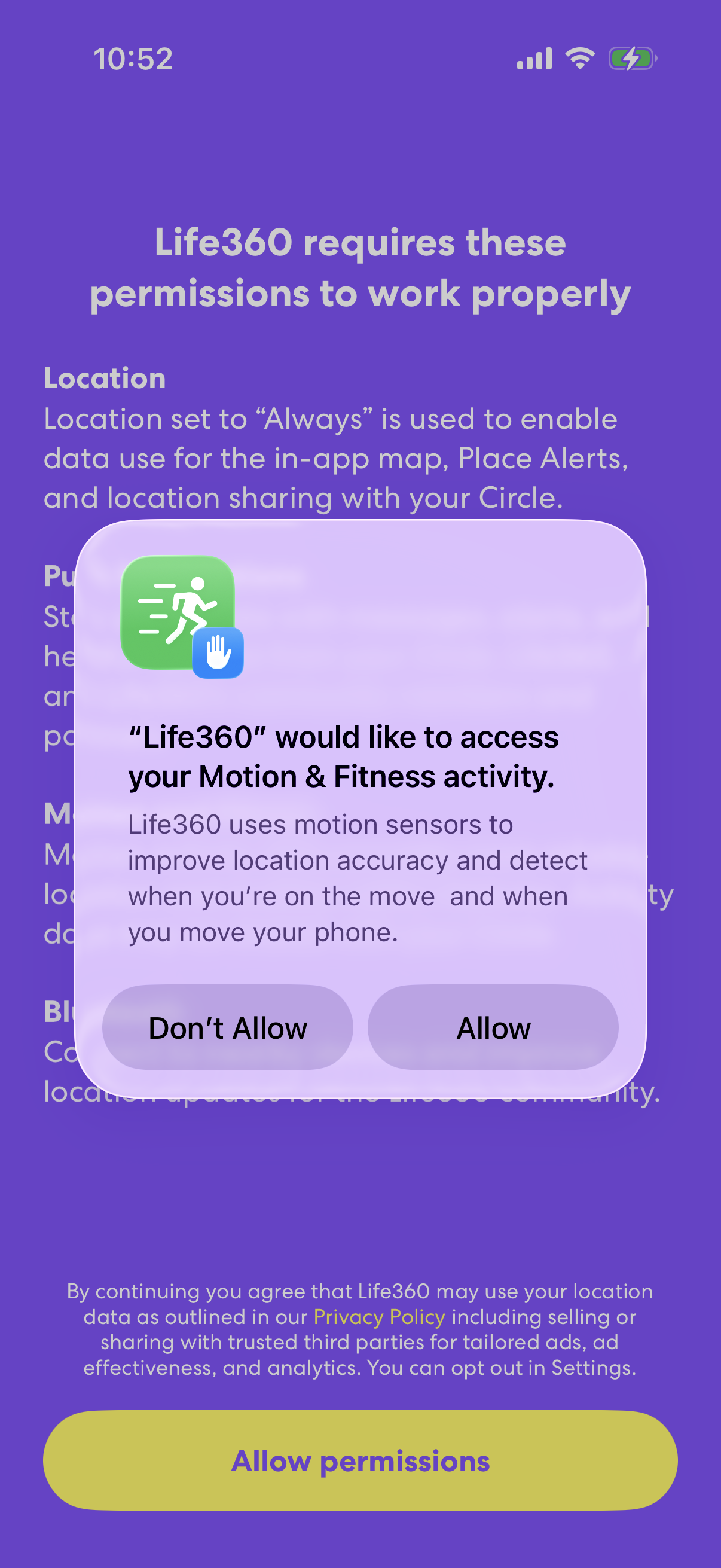 life360 screen